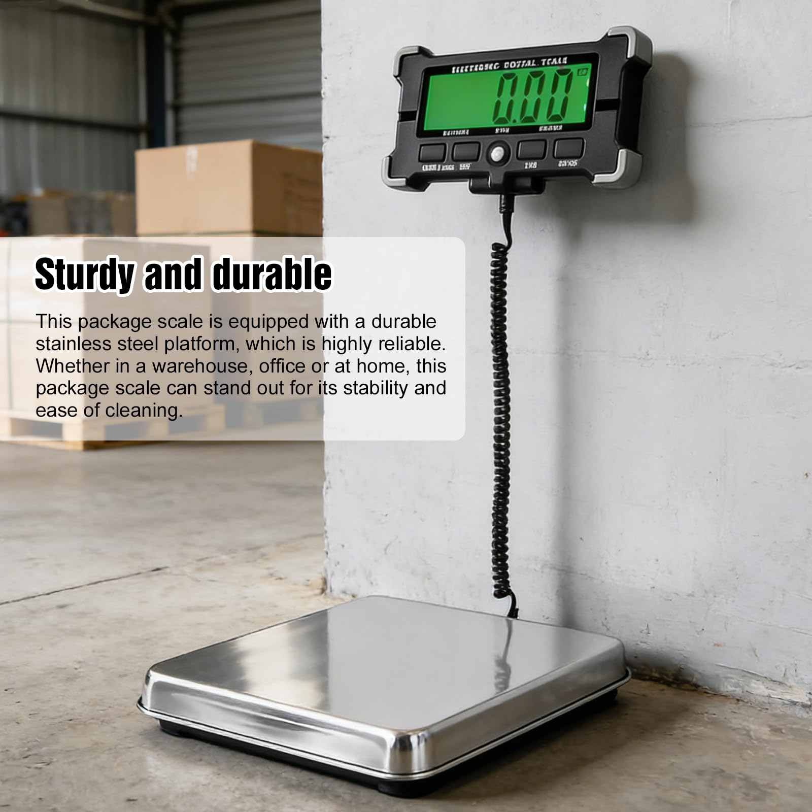 Balance Colis, Balance Professionnelle, 200kg/50g Haute Précision Pese Colis Avec Fonction Hold/Tara, Balance Postale Digitale Avec Écran LCD Pour Industrielle, Bagages, Bureau, Voyage