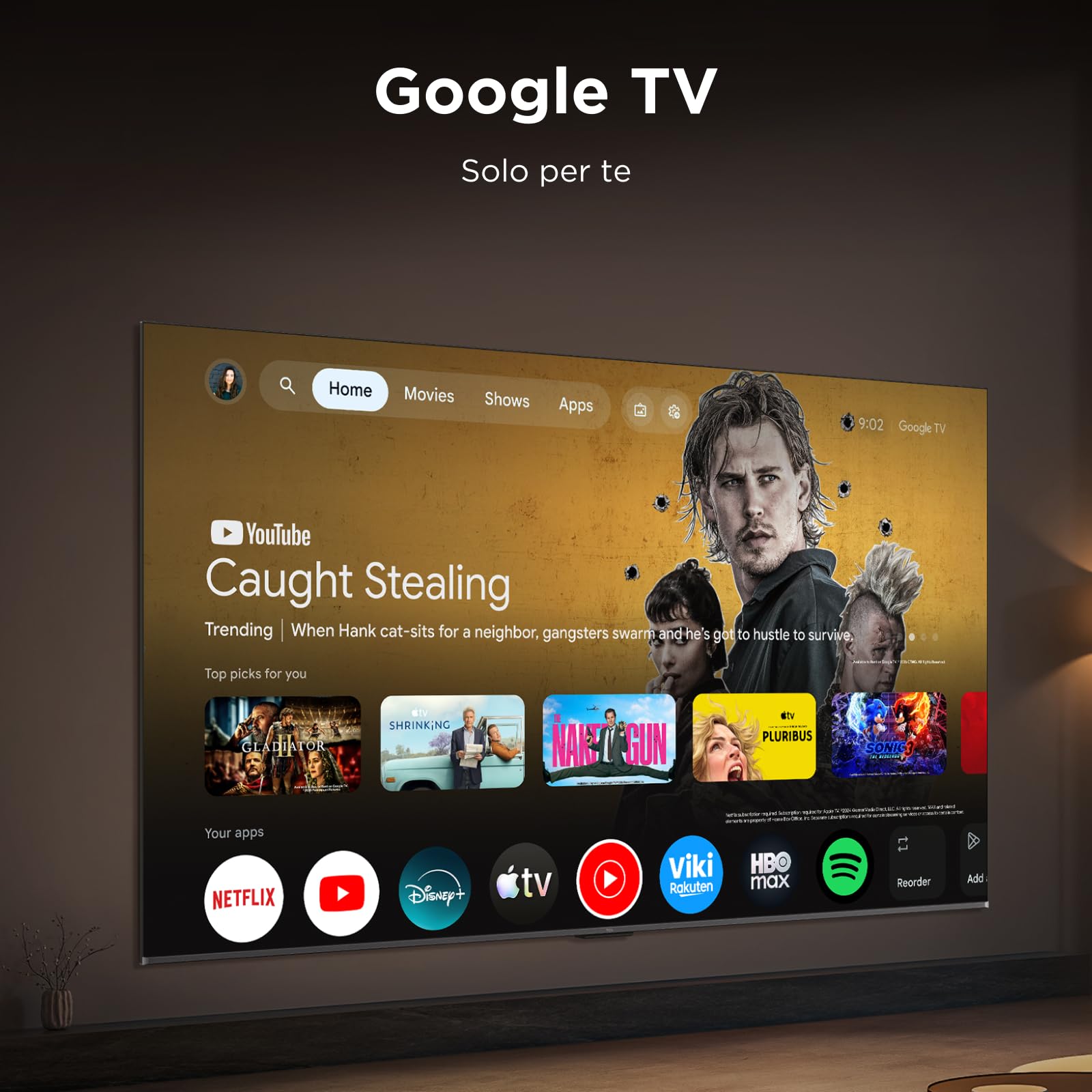 TCL 75RM7L – Smart TV RGB‑Mini LED 4K HDR10+ da 75", 2.000nit | 1,800 Precise Color Zones, Dolby Vision IQ & Atmos, 2.1 Onkyo Sound, Game Master, 144Hz VRR, Apple AirPlay 2