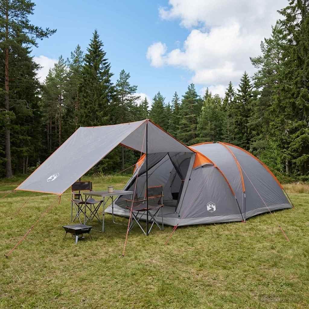 Namiot domkowy 8 osób Poliester Stal Dach Niebieski