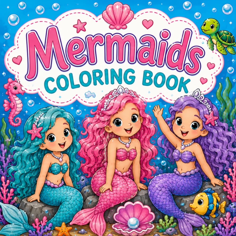 Mermaids: A Coloring Book
