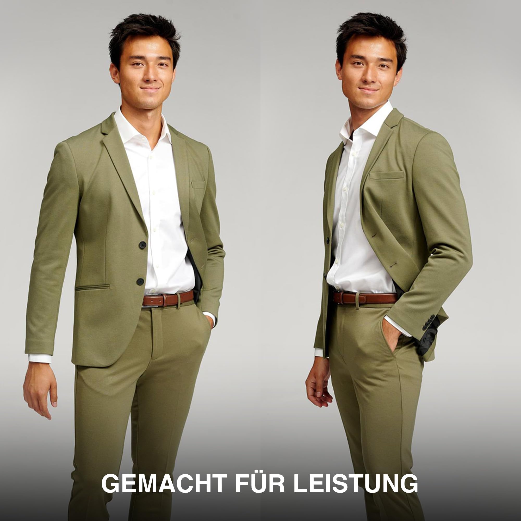 Performance Blazer Herren – Stylischer Slim Fit Herren Stretch Sakko – Herren Stretch Blazer – Bequemer, praktischer Herren Zwei Knopf Blazer für Business & Freizeit
