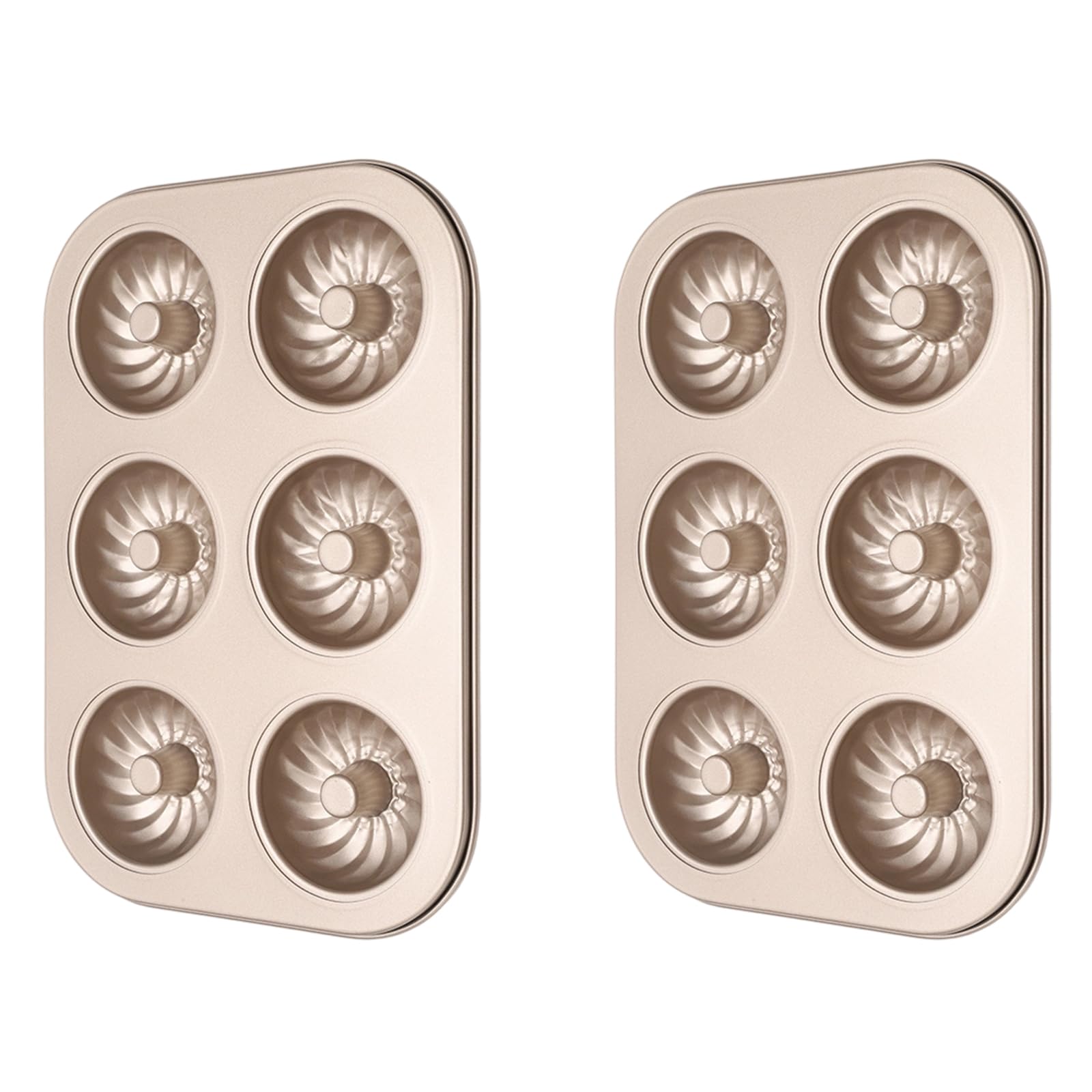 Jazuaiao Of 2 Stainless Steel Construction Baking Molds for Uniform Heat Distribution Home Baking Tool Kitchen Gadget Bake Molds