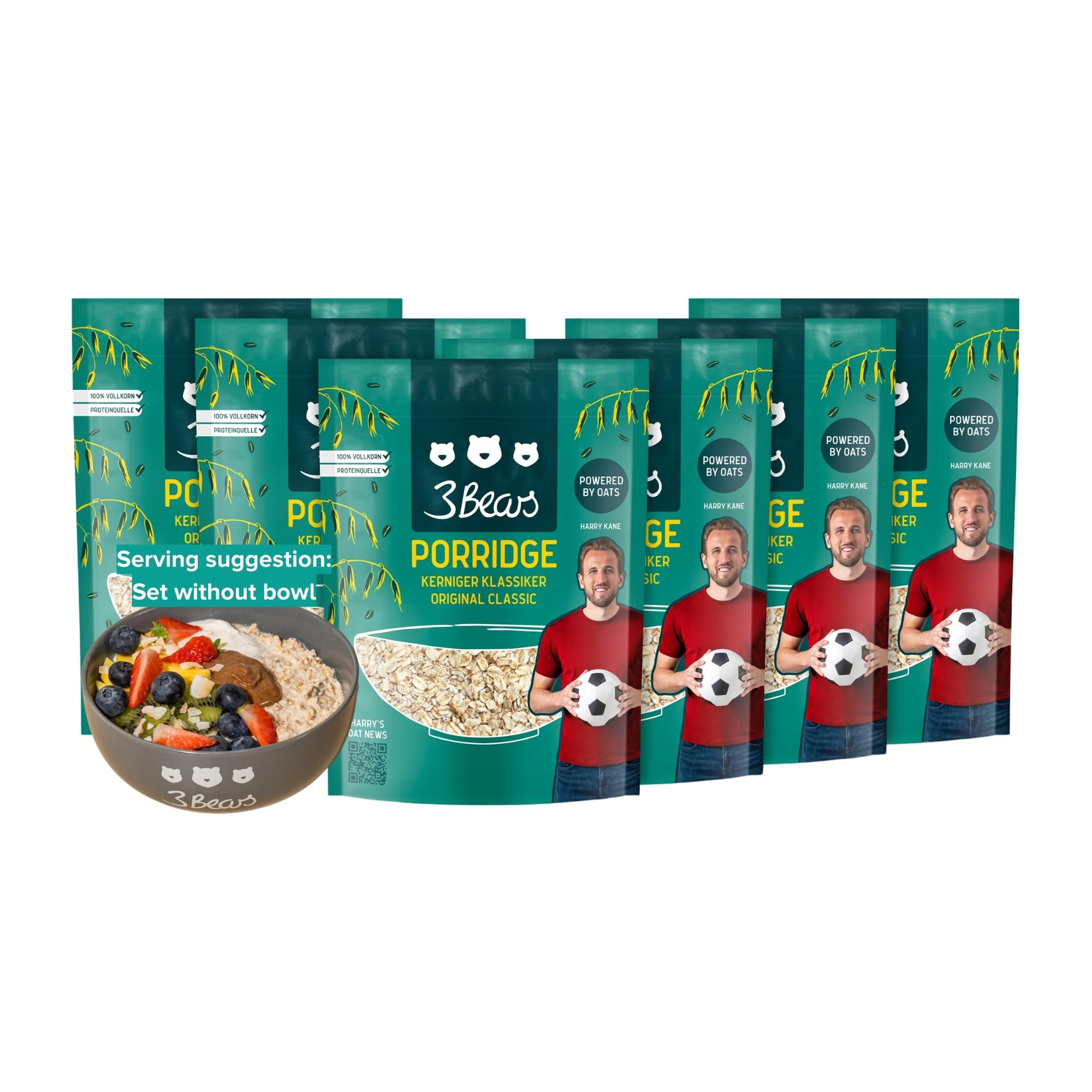 3Bears Porridge - Triple Berry | Porridge Oats | Porridge Sachets | Porridge Oats Sachets | Wholegrain Porridge Oats | Overnight Oats | Oatmeal | 6 X 400g - View #10