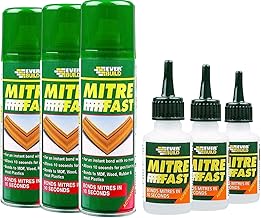 3x Mitrefast Two Part Bonding Kit Glue & Activator