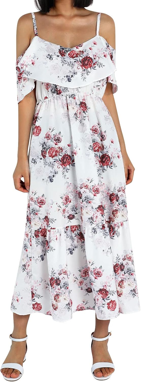 off the shoulder boho dress