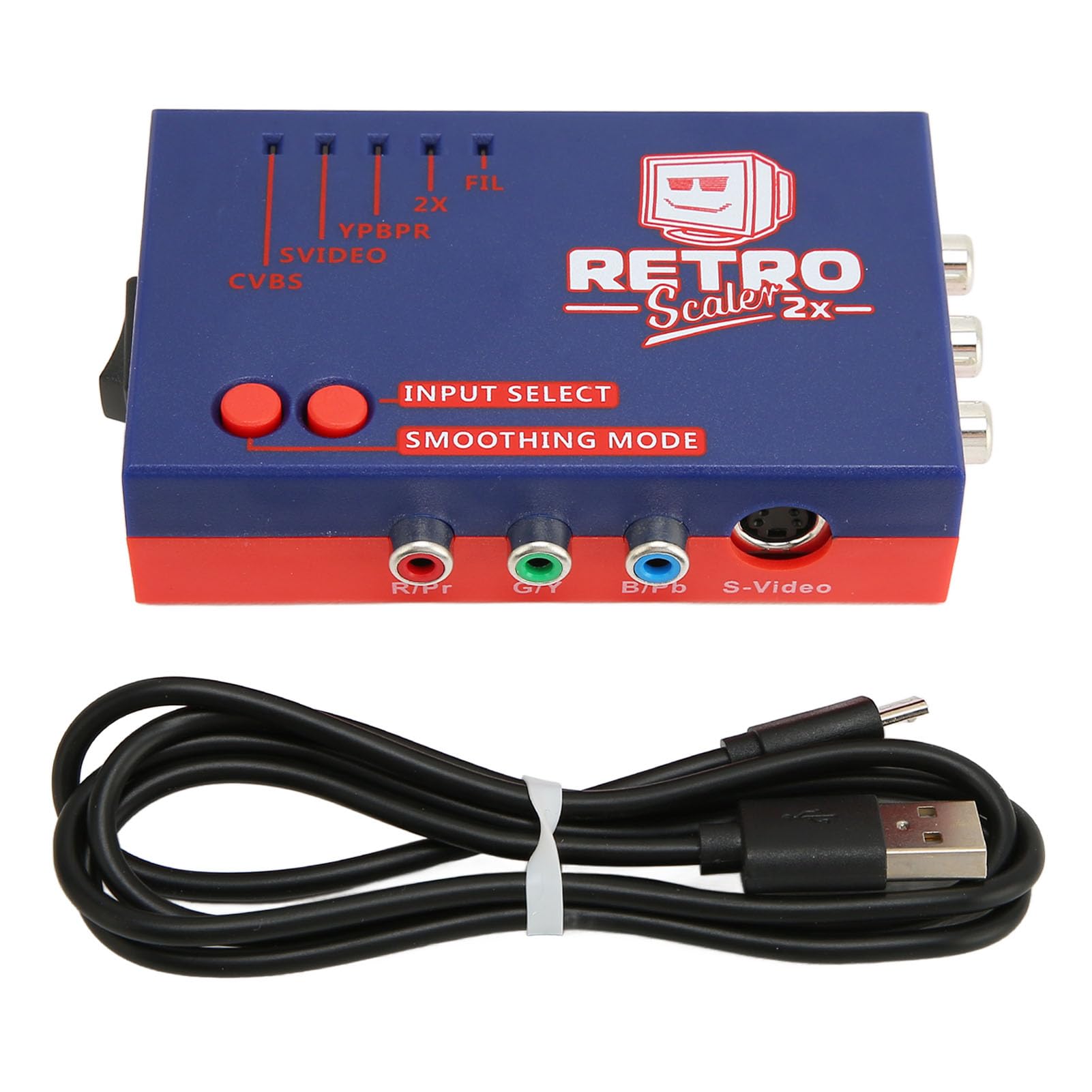 Srliya Convertidor Retroscaler2x AV a HDMI, Adaptador de Juego Retro 480p a TV, Duplicador de Señal, Excelente Rendimiento de Sonido