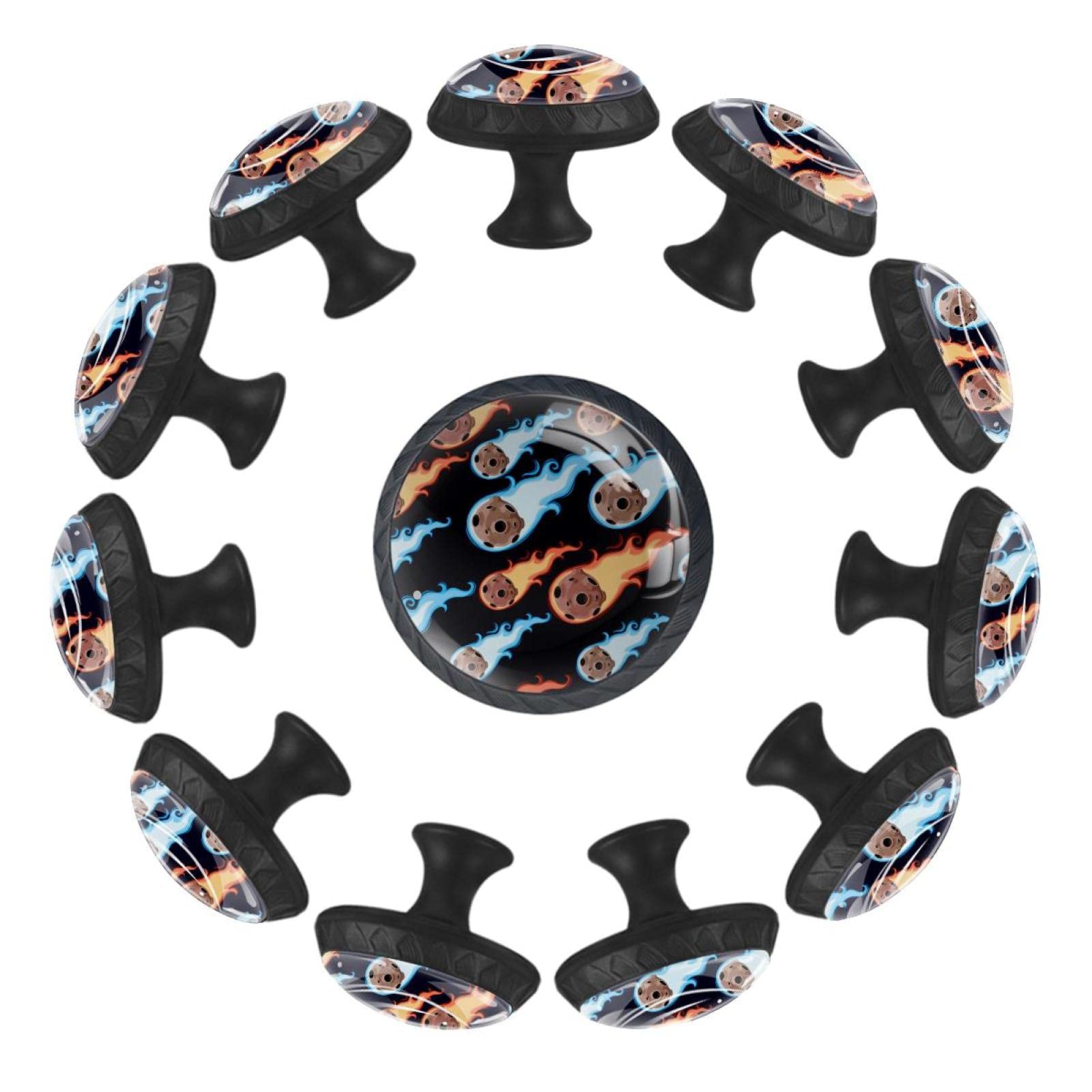 Boutons de tiroir ronds 35 mm au design pluie pour lit et commode