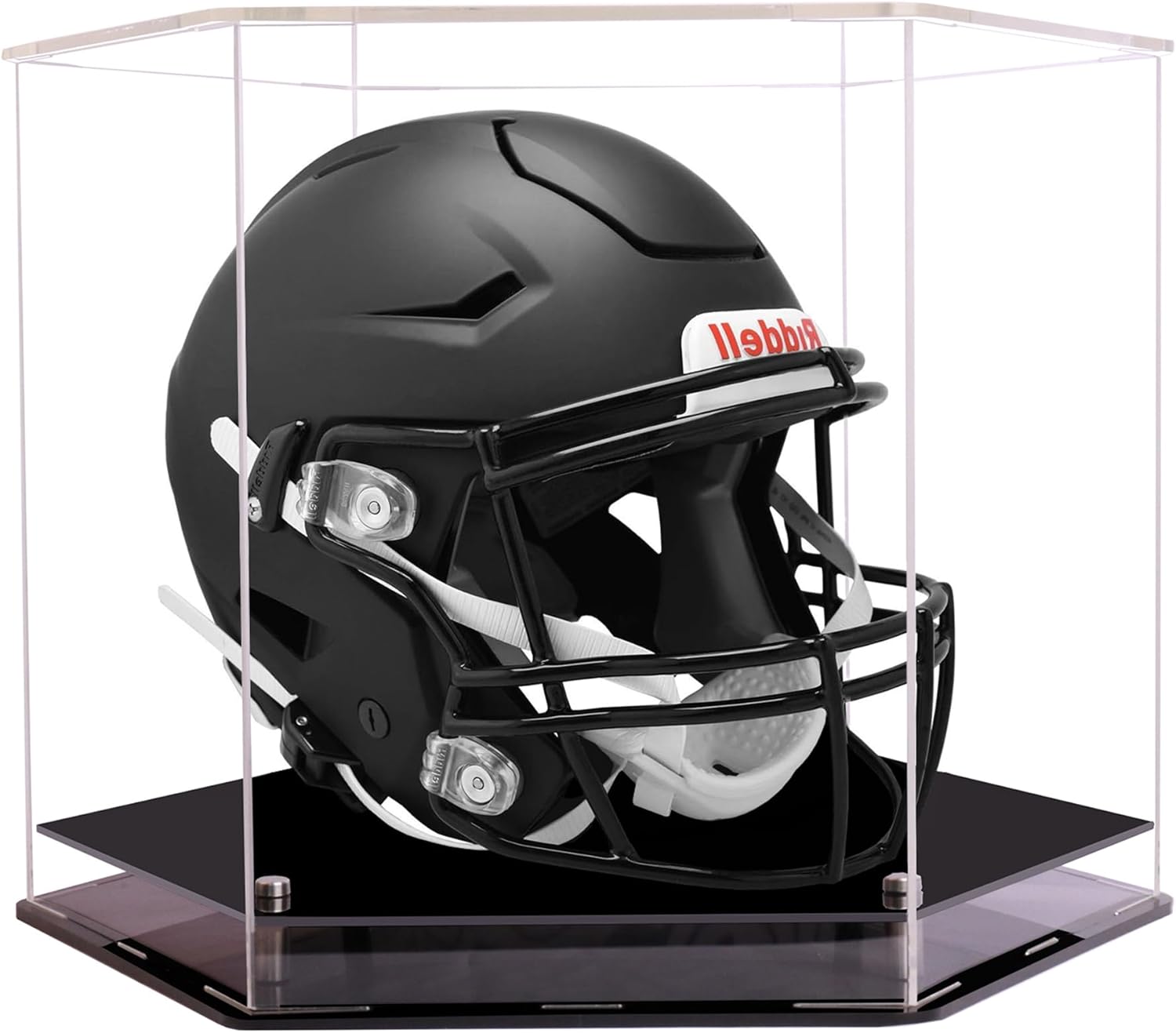 Football Helmet Display Case for Hockey and Football Collectibles Memorabilia Storage, Clear, 17*15*12.6IN
