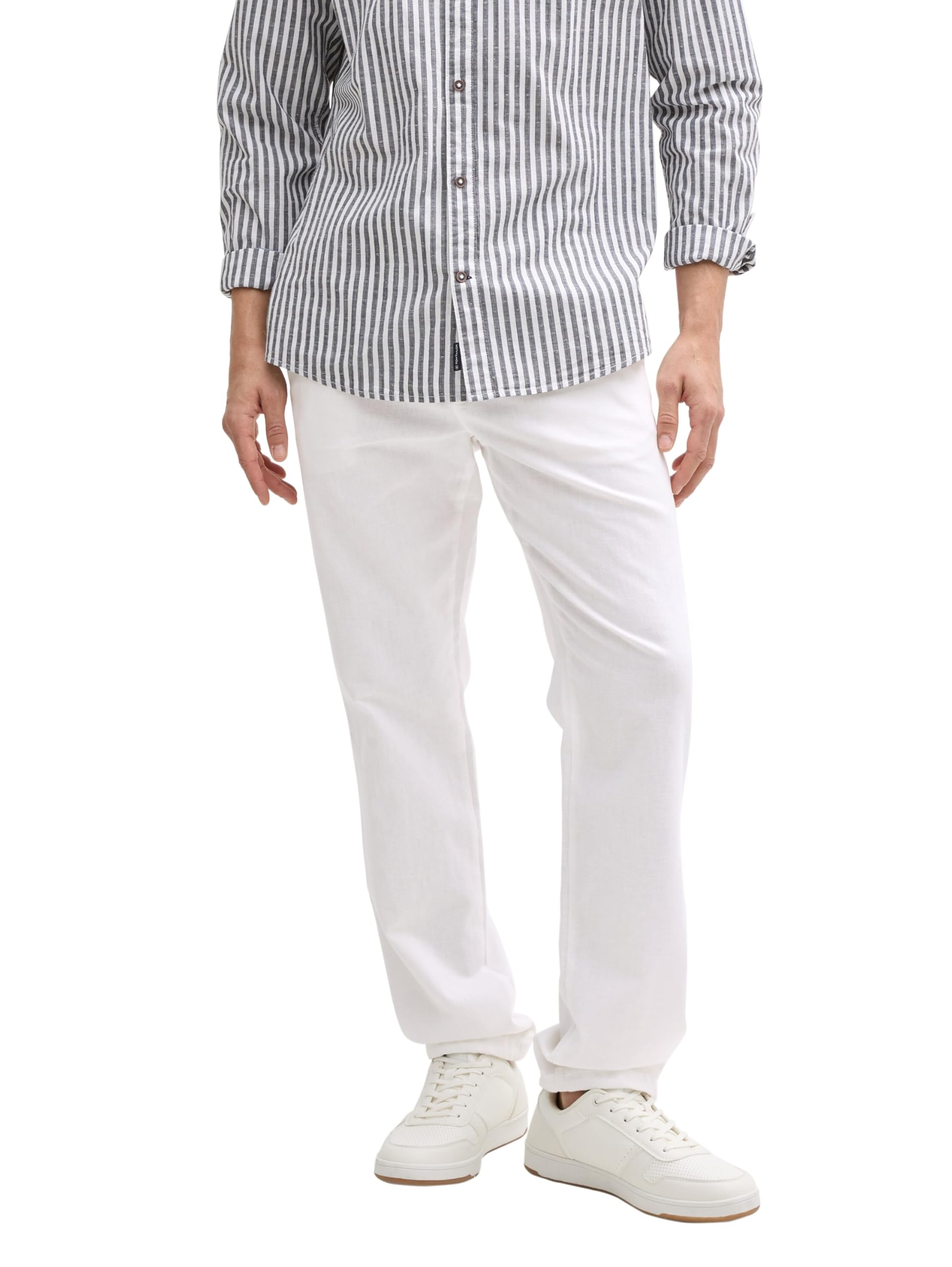 TOM TAILOR Men's Linen Rich Trousers