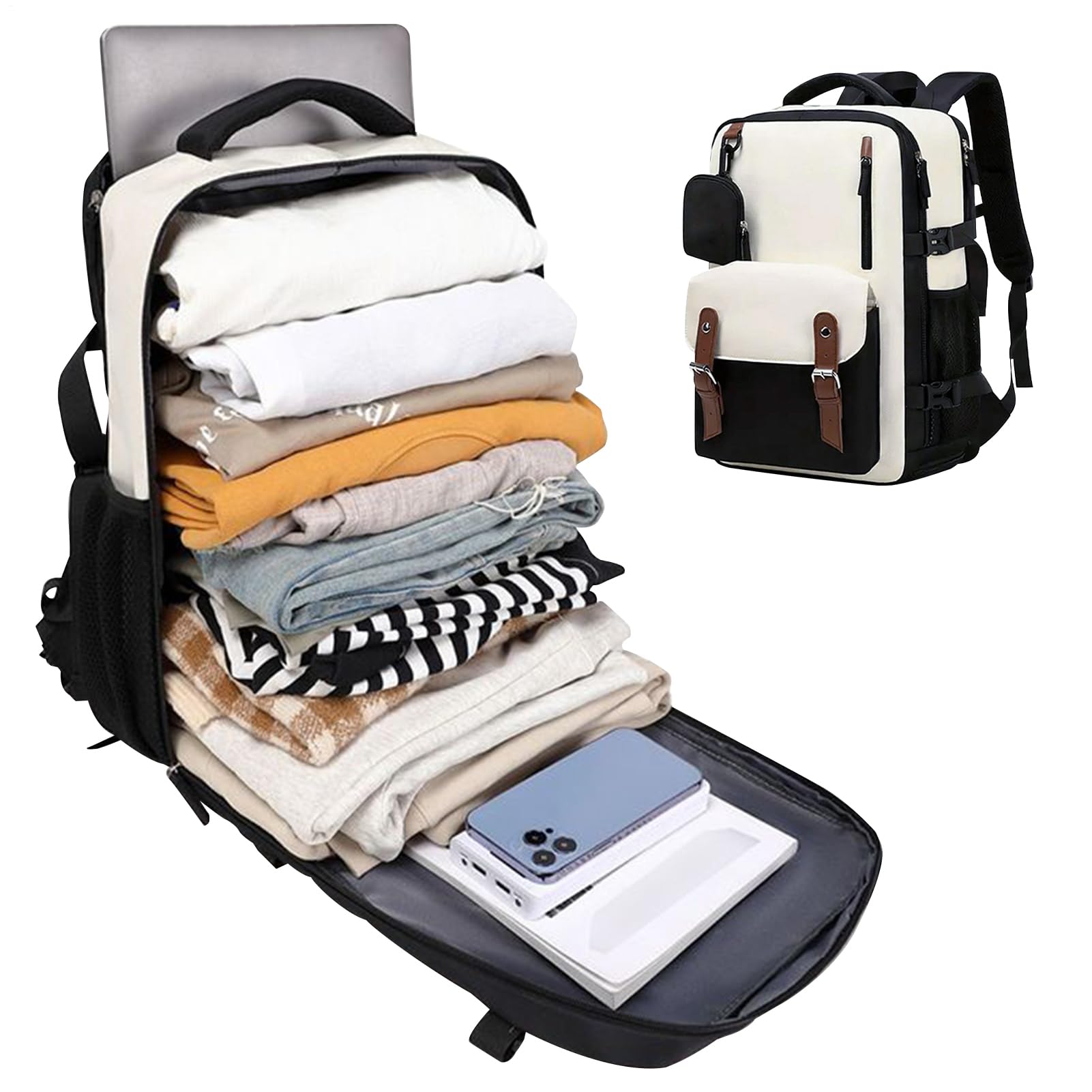 Sac à dos imperméable avec compartiments ergonomiques pour ordinateur - 8