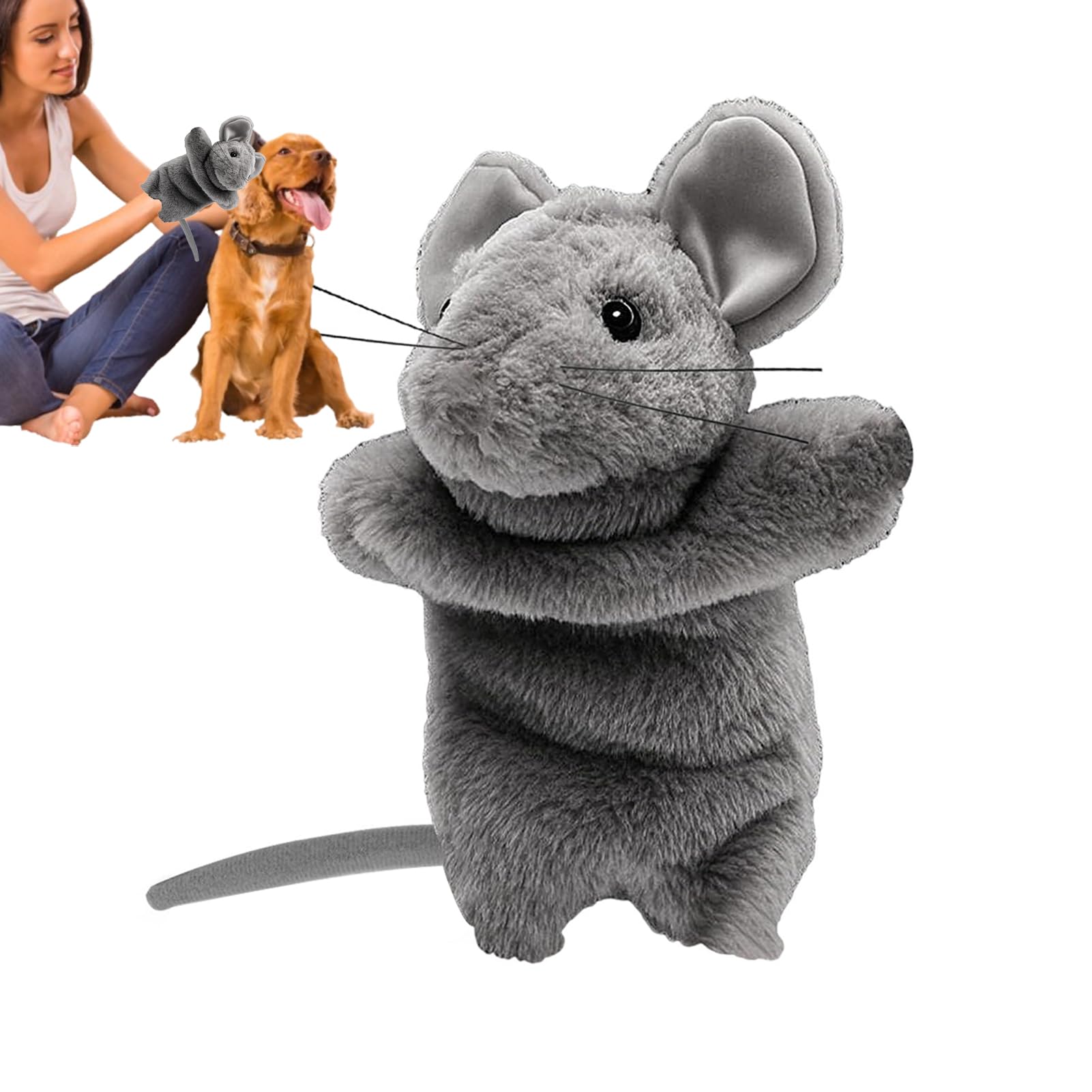 Tewzafiya Cat Arm Wrestle Toy, Cat Wrestling Puppet | Cat Wrestling Push Plush, Fun in to Catch In, Mice Wrestler Glove for Safe Interactive Play