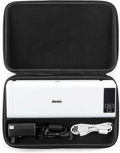 Miniatura 2 de Doxie Funda de transporte para escáner Pro (DX400) – Duro, portátil para viajes y almacenamiento o uso como funda – Estuche limpio para escaneo de