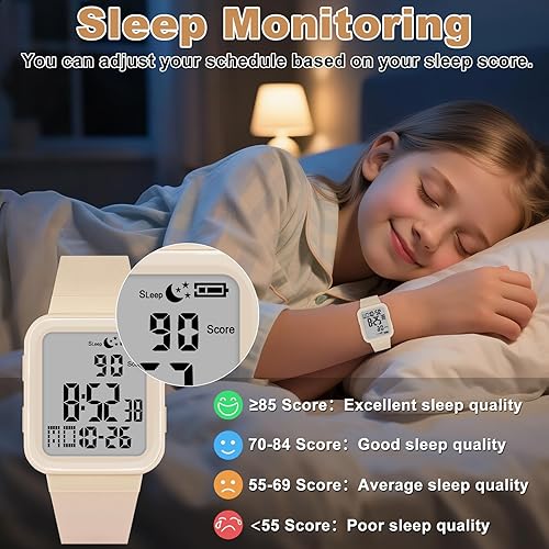 Miniatura 7 de Edillas Reloj digital para hombre y mujer, rastreador de actividad física con retroiluminación EL, no requiere aplicaciónteléfono, reloj deportivo