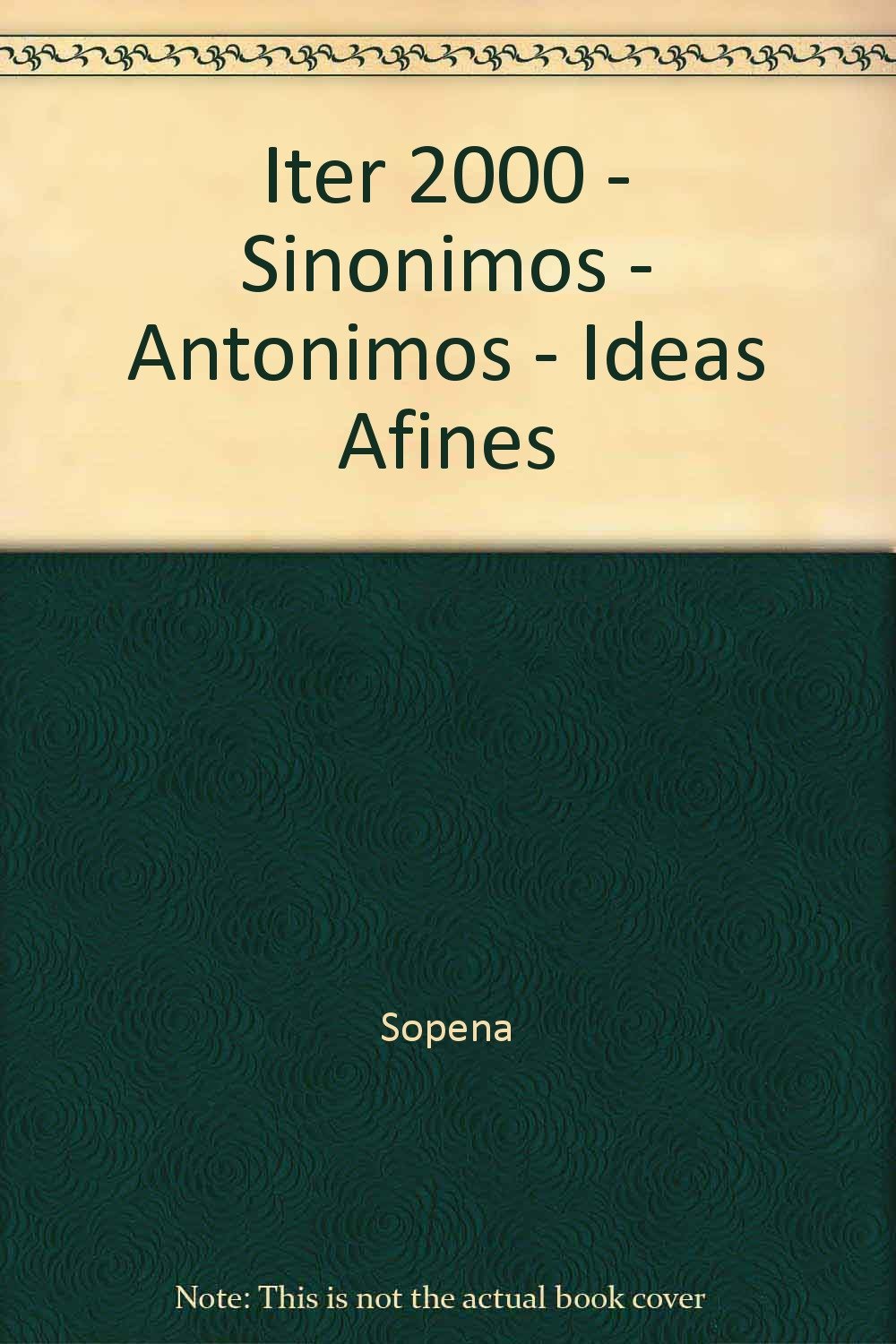 Sinonimos Iter 2000