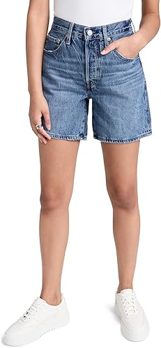Levi's Women's 501 Mid Thigh Shorts Blue Beauty 25