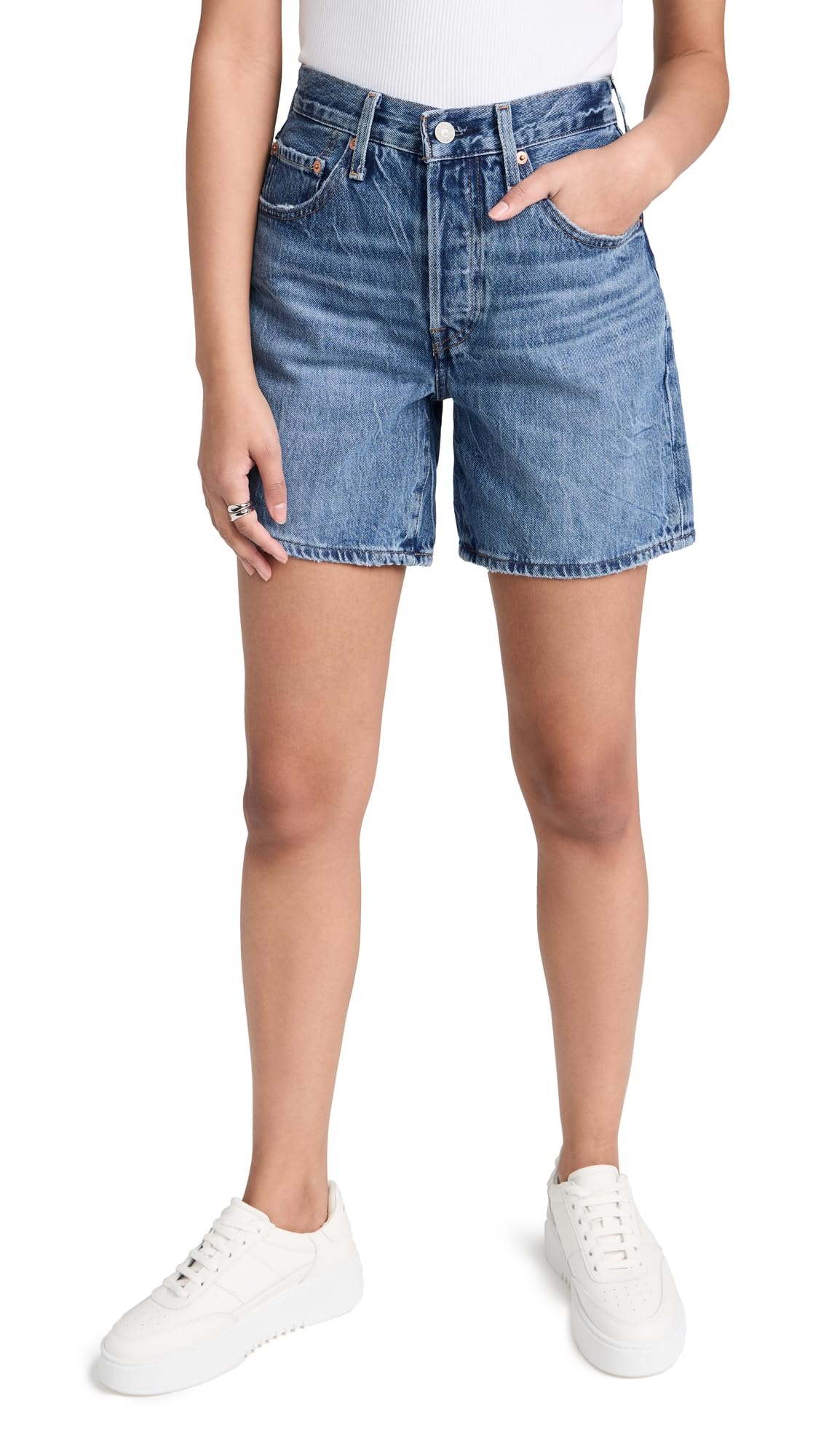 Levi's Womens 501® Mid Thigh Shorts