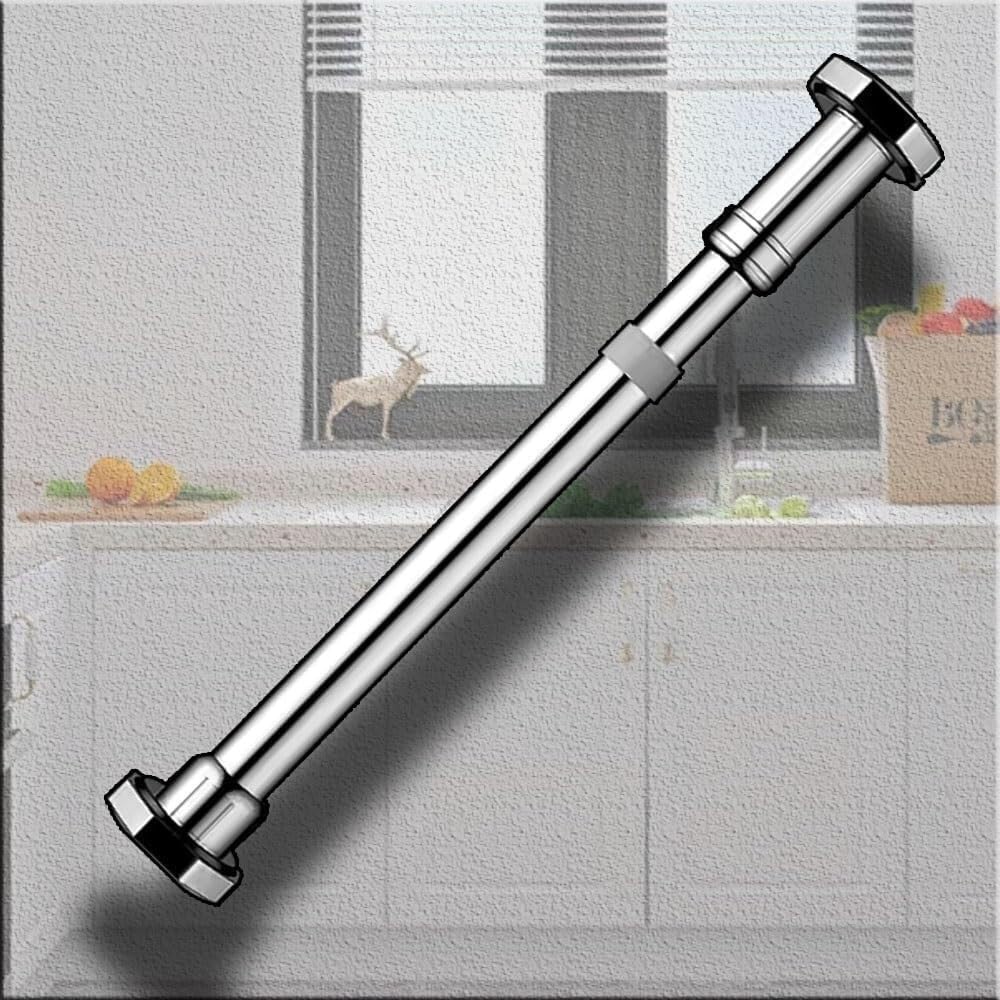 Tige de support en acier inoxydable de lavabo encastré sans perçage mural