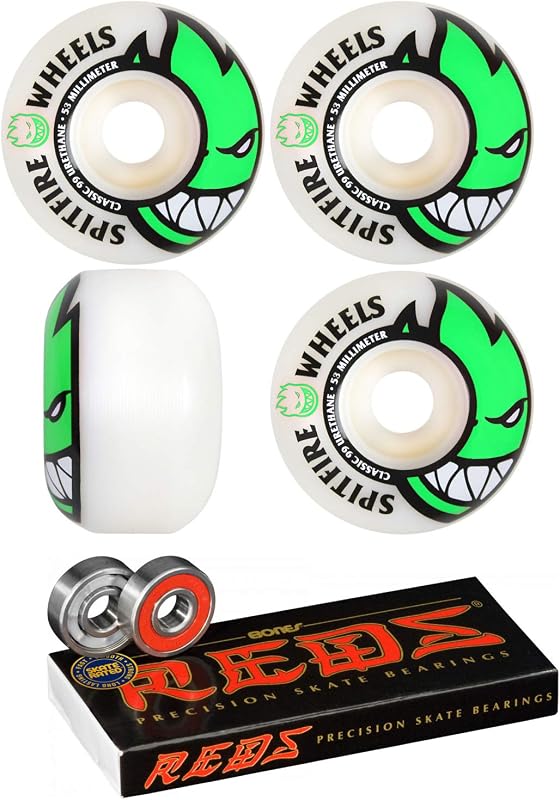Skateboard Wheels 53mm Bighead with Bones Reds Bearings