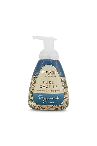 Miniatura 4 de Dr Jacobs Naturals Pure Castile - Jabón de manos espumoso - Hidratante (variedad de 3 paquetes de 10 onzas). Botella con bomba para lavado de cara y