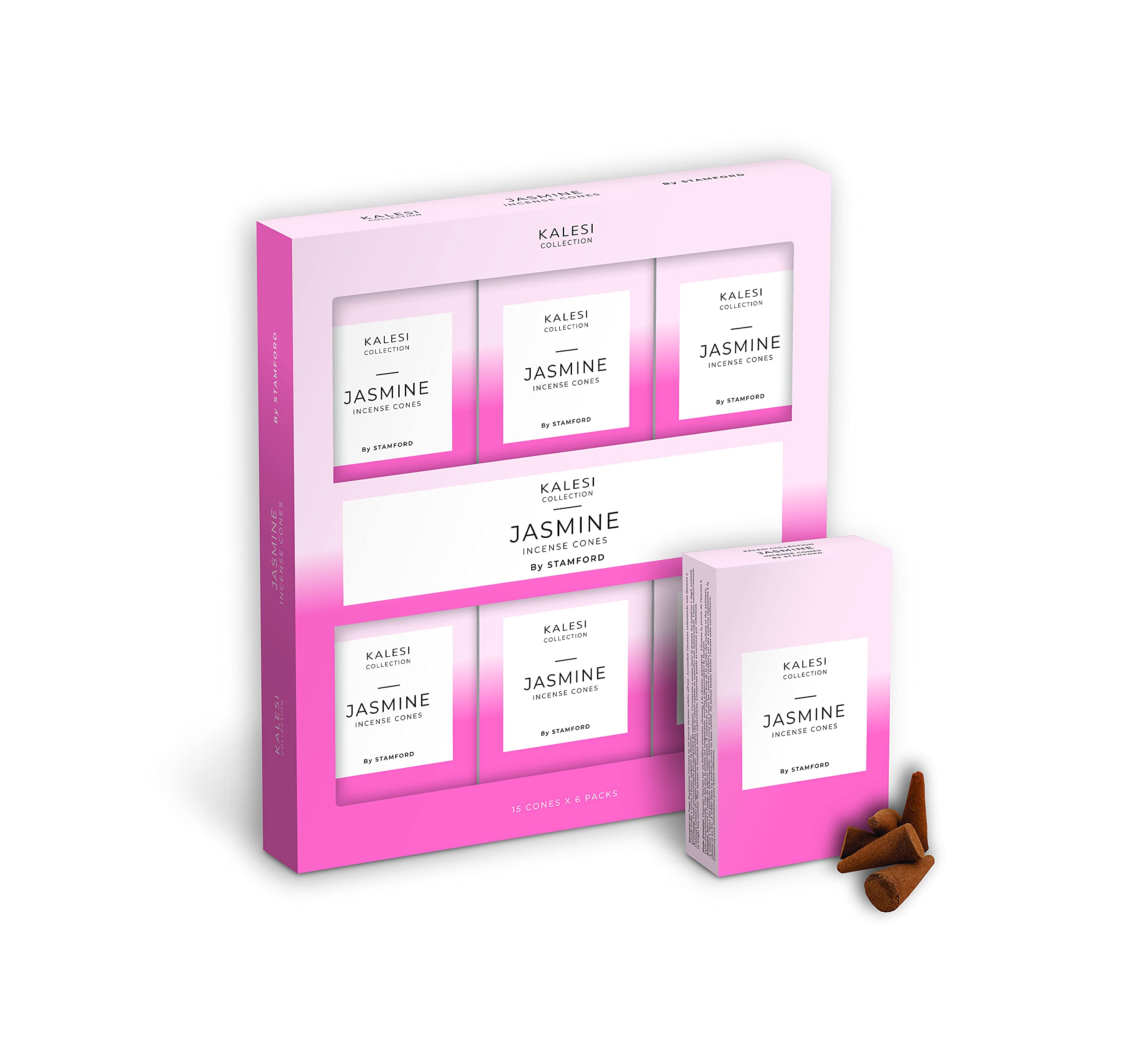 The Kalesi Collection by Stamford Jasmine Incense Cones - Pack of 6 Jasmine Cones 42204