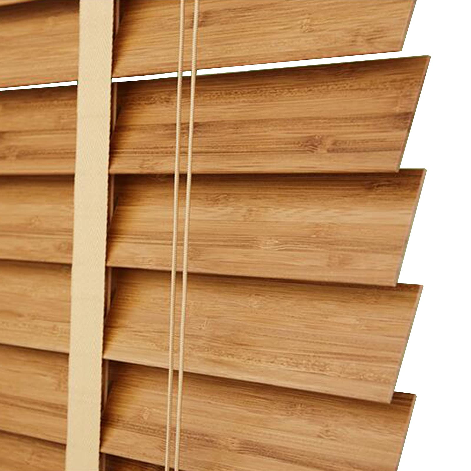Wooden Venetian Blind, 5cm Bamboo Slat, Inside/Exterior Mount, Large Balcony Office Sun Shade, 80cm/ 100cm/ 120cm/140cm (Size : 140ร120cm(55ร47in))