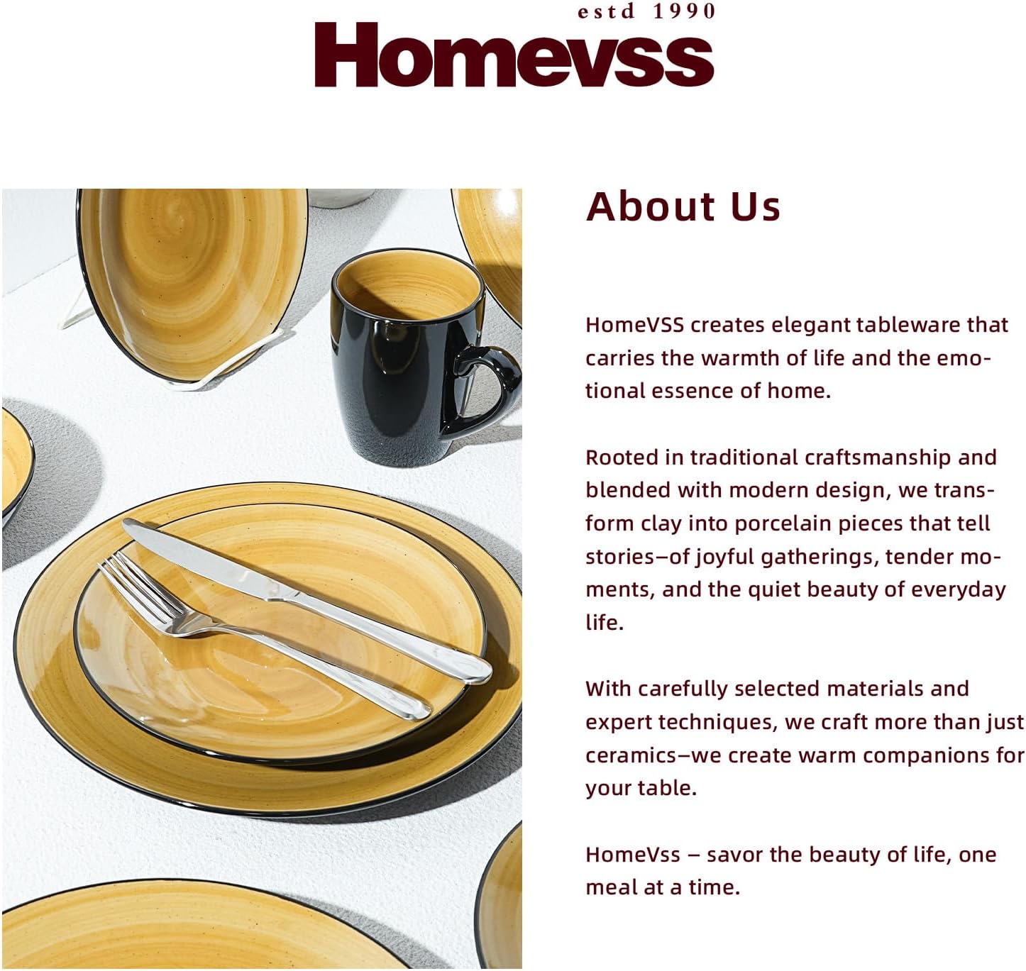 Stoneware Sonoma 16pc Dinnerware Set, Black + Speckled Spin Wash Yellow