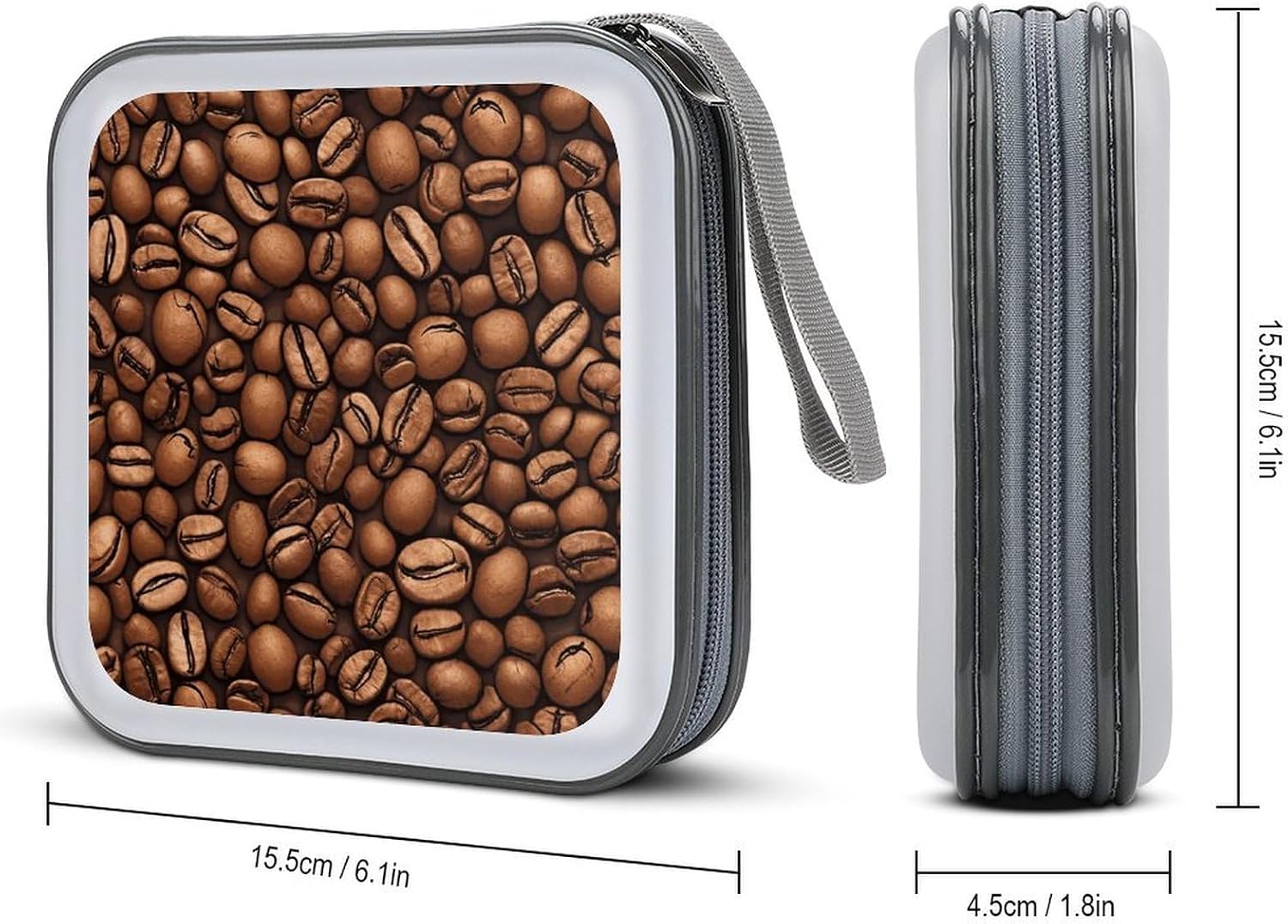 Funny Roasted Coffee Beans CD Case CD Storage Box DVD Sleeves