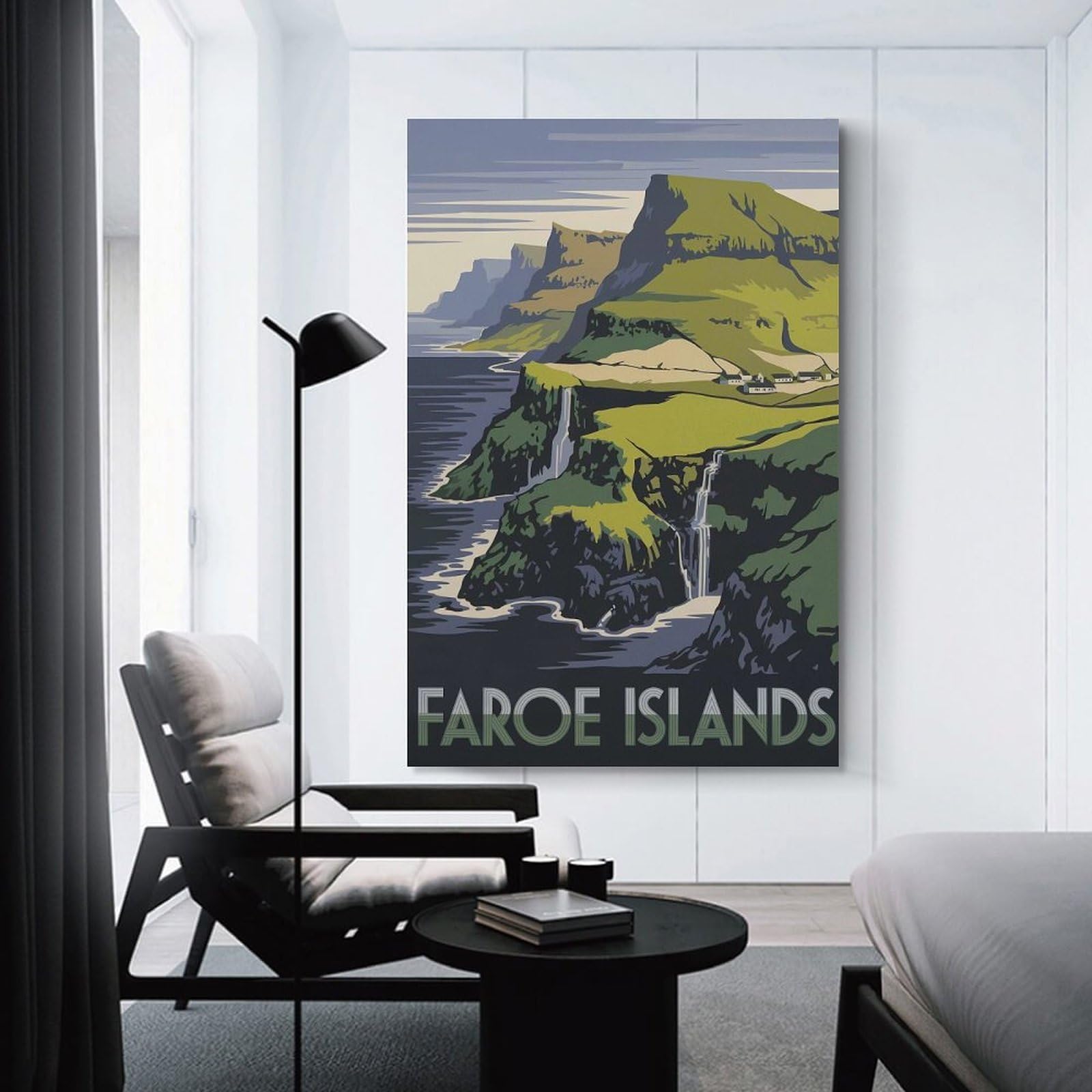 Junmoney Faroe Islands Travel Wall Picture Print 20x30inch(50x75cm), for Picture Wall Styling in Lounge Or Bedroom, Ideal for Building A Coordinated Art Wall