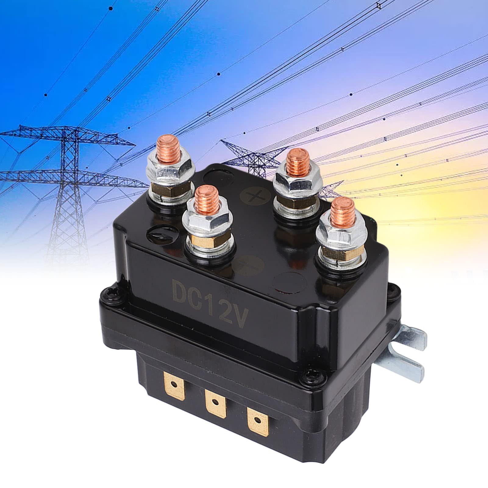 Relè Verricello 12V 250A, Contattore relè Solenoide Verricello Impermeabile 12V LR4250X, relè Verricello Elettrico per Camion UTV ATV