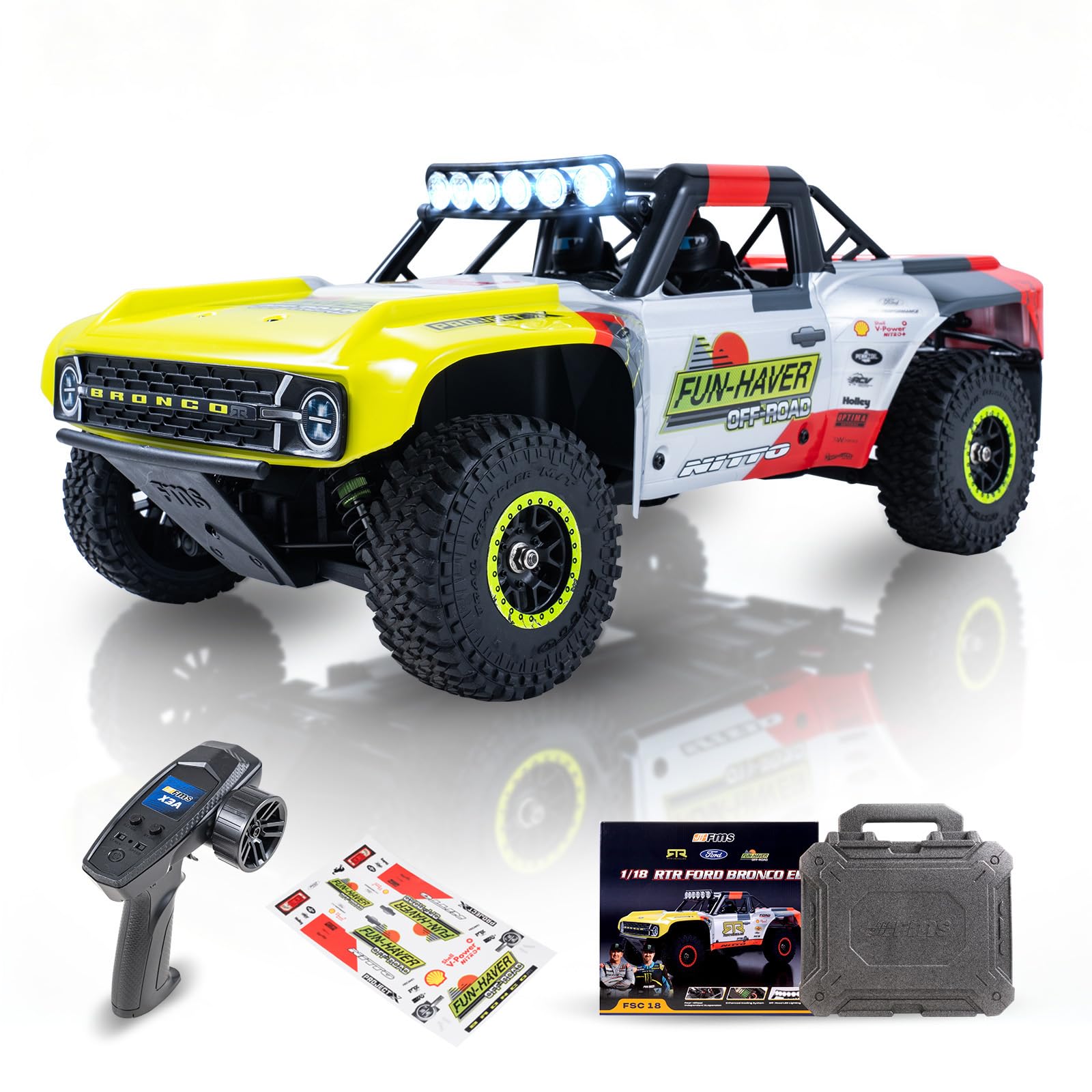 Amazon.com: FCXㅤ FMS 1/18 Ford Bronco U4 S RC Truck, Hobby RC