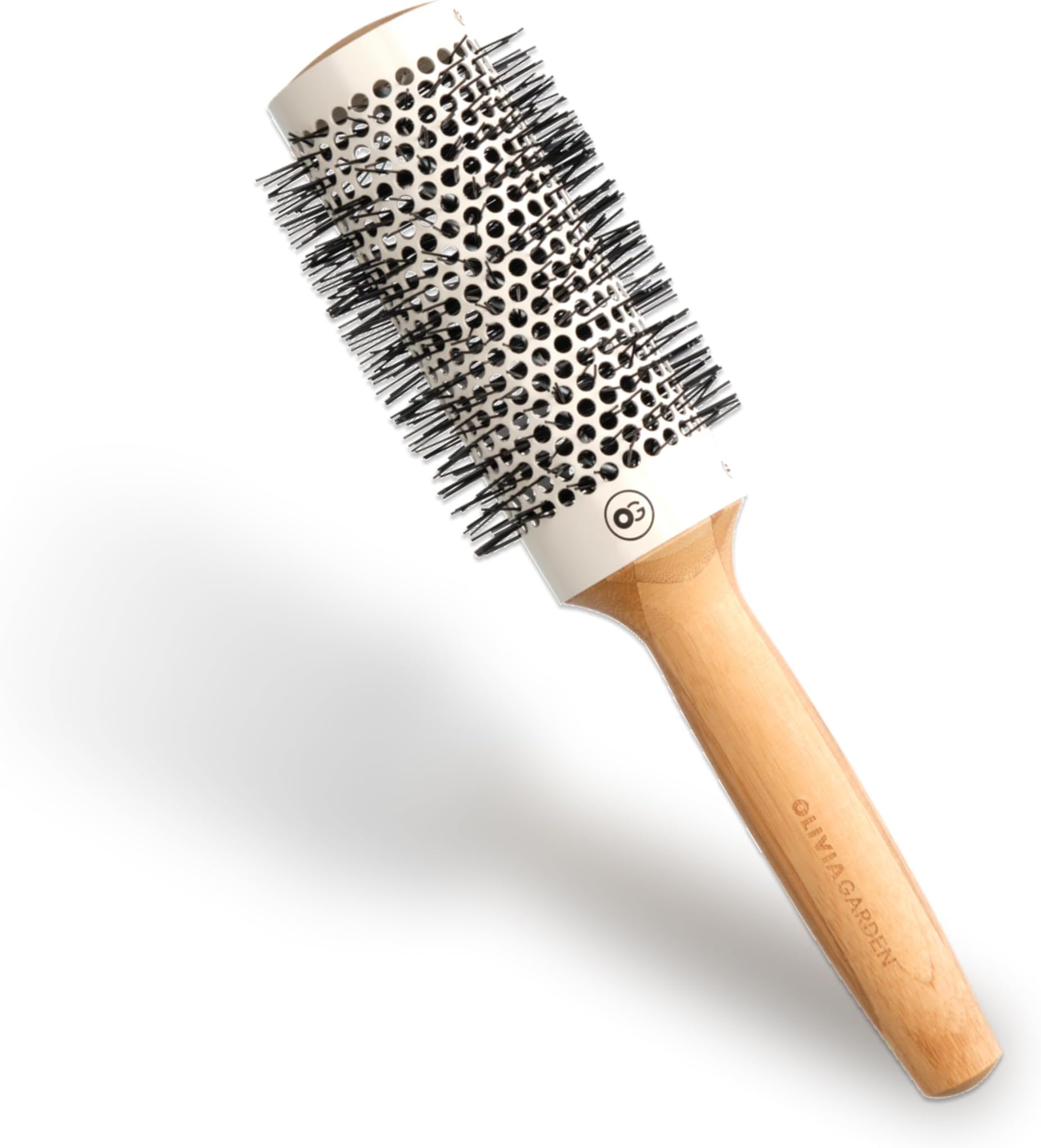Olivia Garden Healthy Hair™ Bamboo Thermal Round Brush - Eco-Friendly Wood Hairbrush