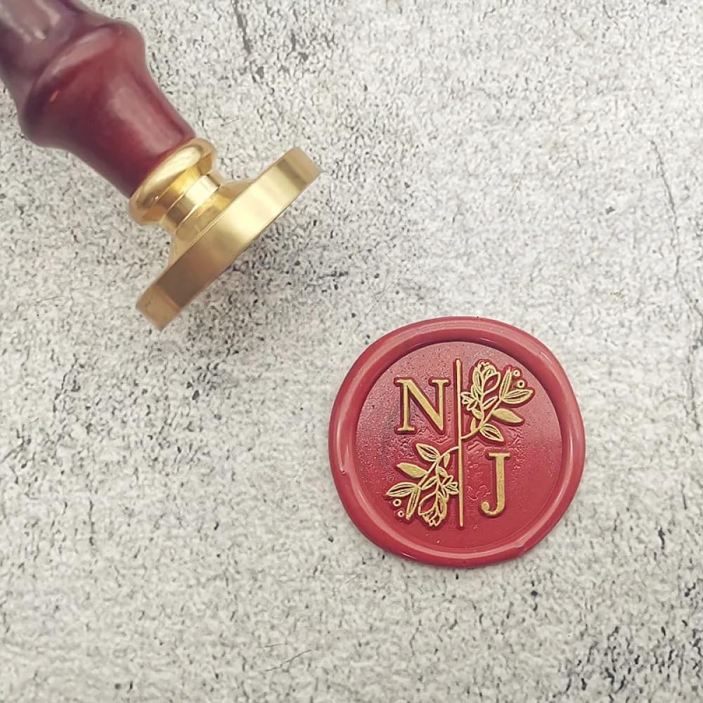 DIY Customize Double Name Wax Seal Stamp - Personalized 2 Initials Letter Stamp/Sealing Wax/Wedding Wax Seal Stamp Custom Invitations Envelop