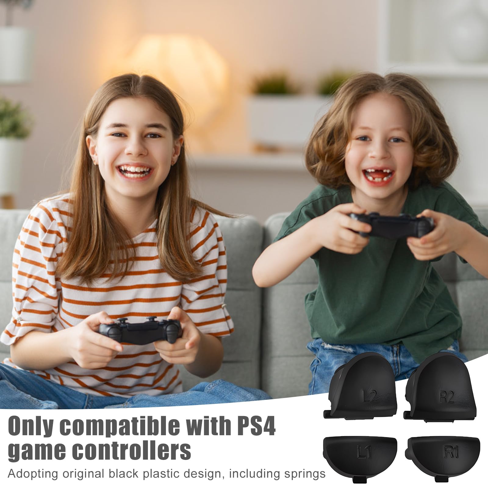 Mein HERZ 4 szt. części zamiennych do konsoli PS4 Zewnętrzny