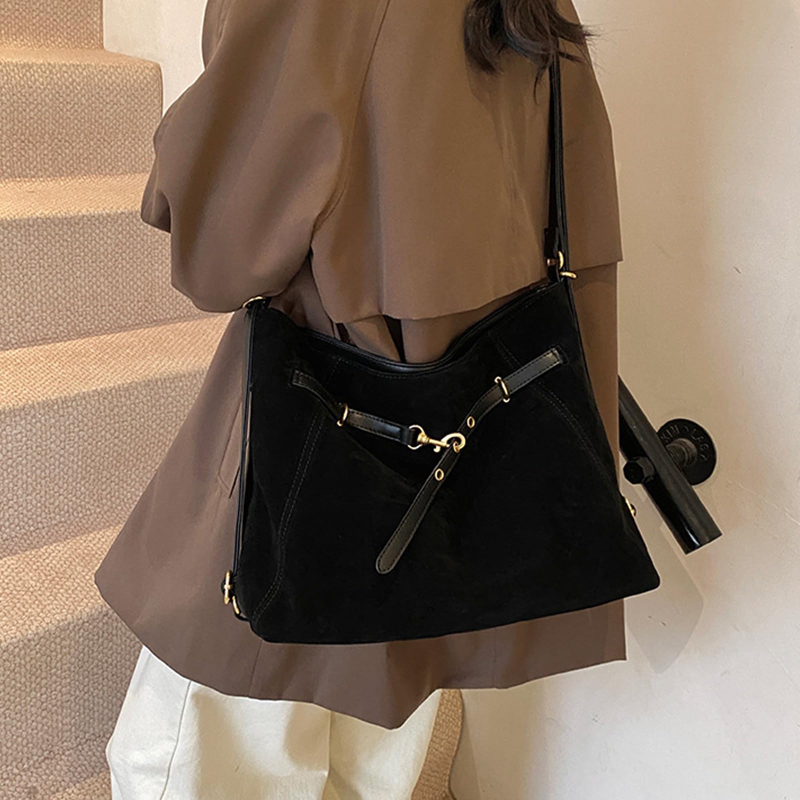 AINUOEY Donna Borse a Mano Borsa a Spalla Elegante Grandi Firmate Marca Tracolla Antifurto PU pelle 79313 1 pz