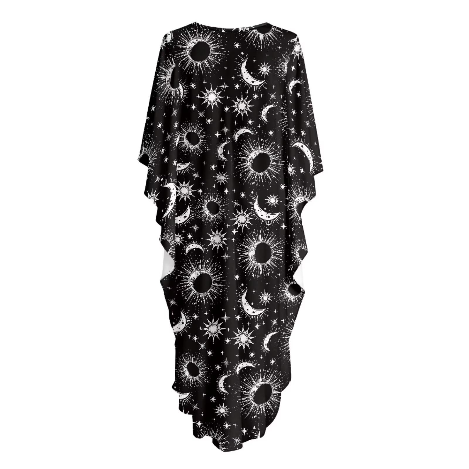 Poceacles Traje de baño de verano para mujer, talla grande, vestido caftán, para descansar, playa, mangas de murciélago, trajes casuales