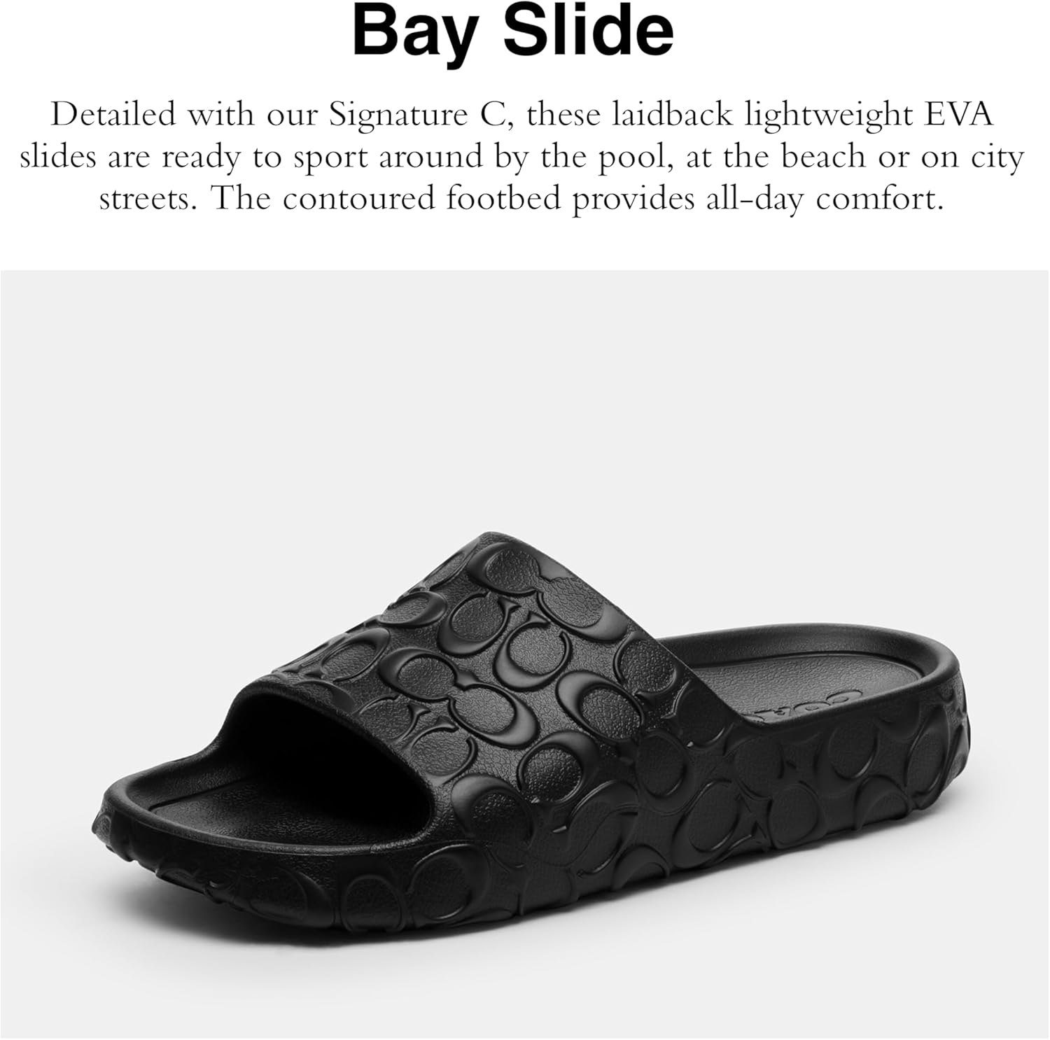 COACH womens Bay Slide - Image 2