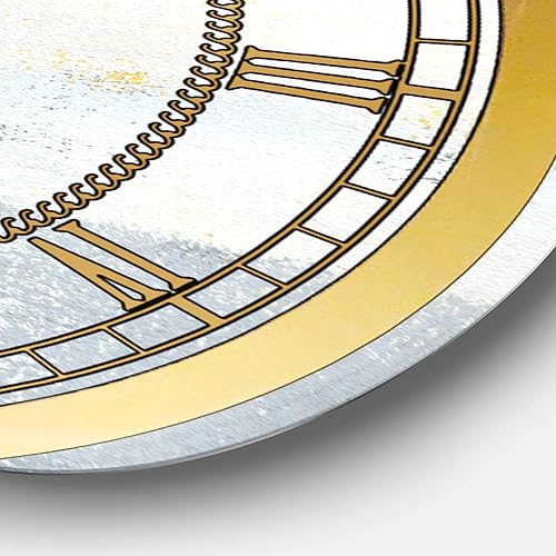 Miniatura 3 de Reloj de pared moderno abstracto IXX gris y amarillo azul para el hogar, dormitorio, baño, oficina, sala de estar