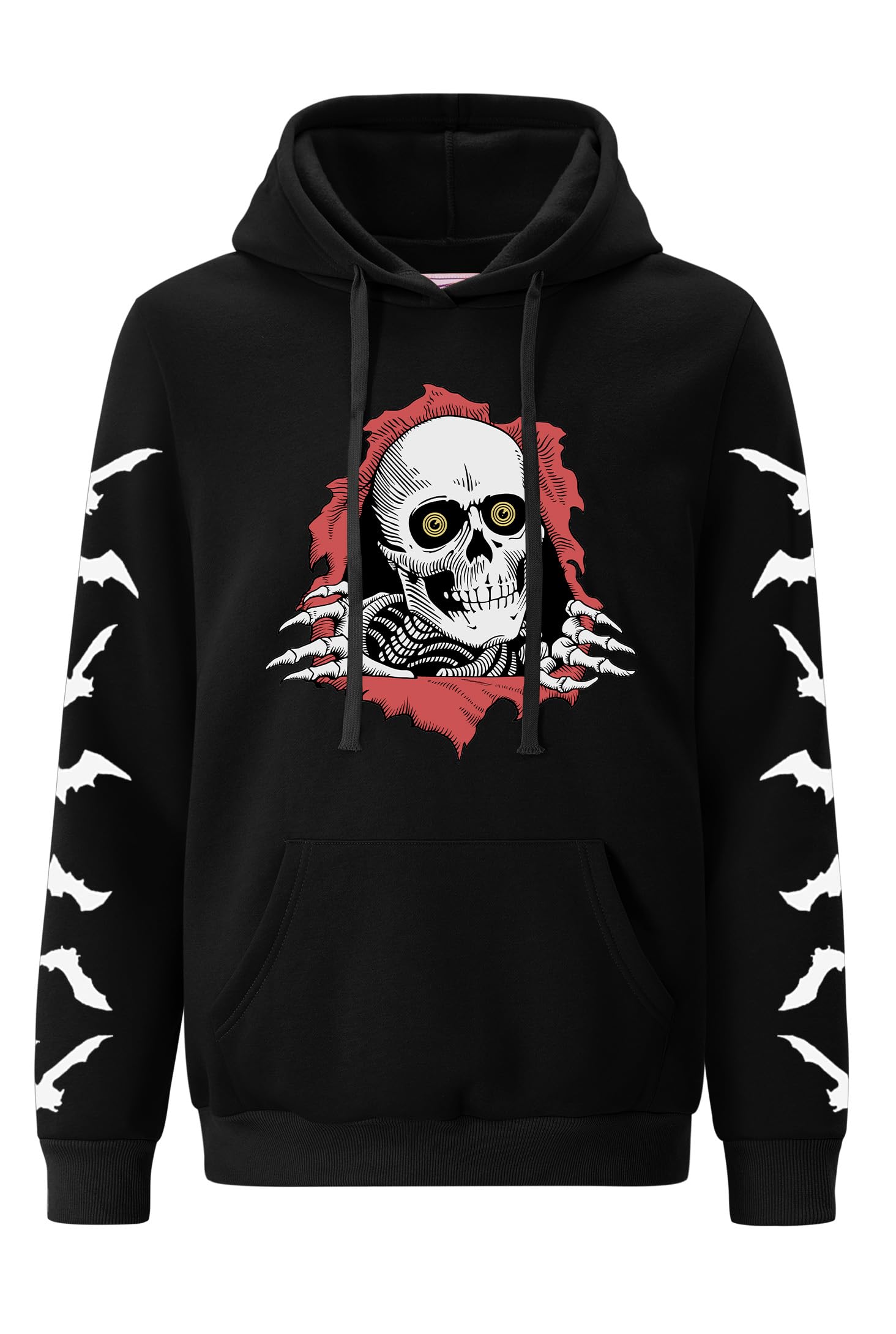 Arvilhill Men's Halloween Pumpkin Hoodies Skeleton Sweatshirts with Pocket