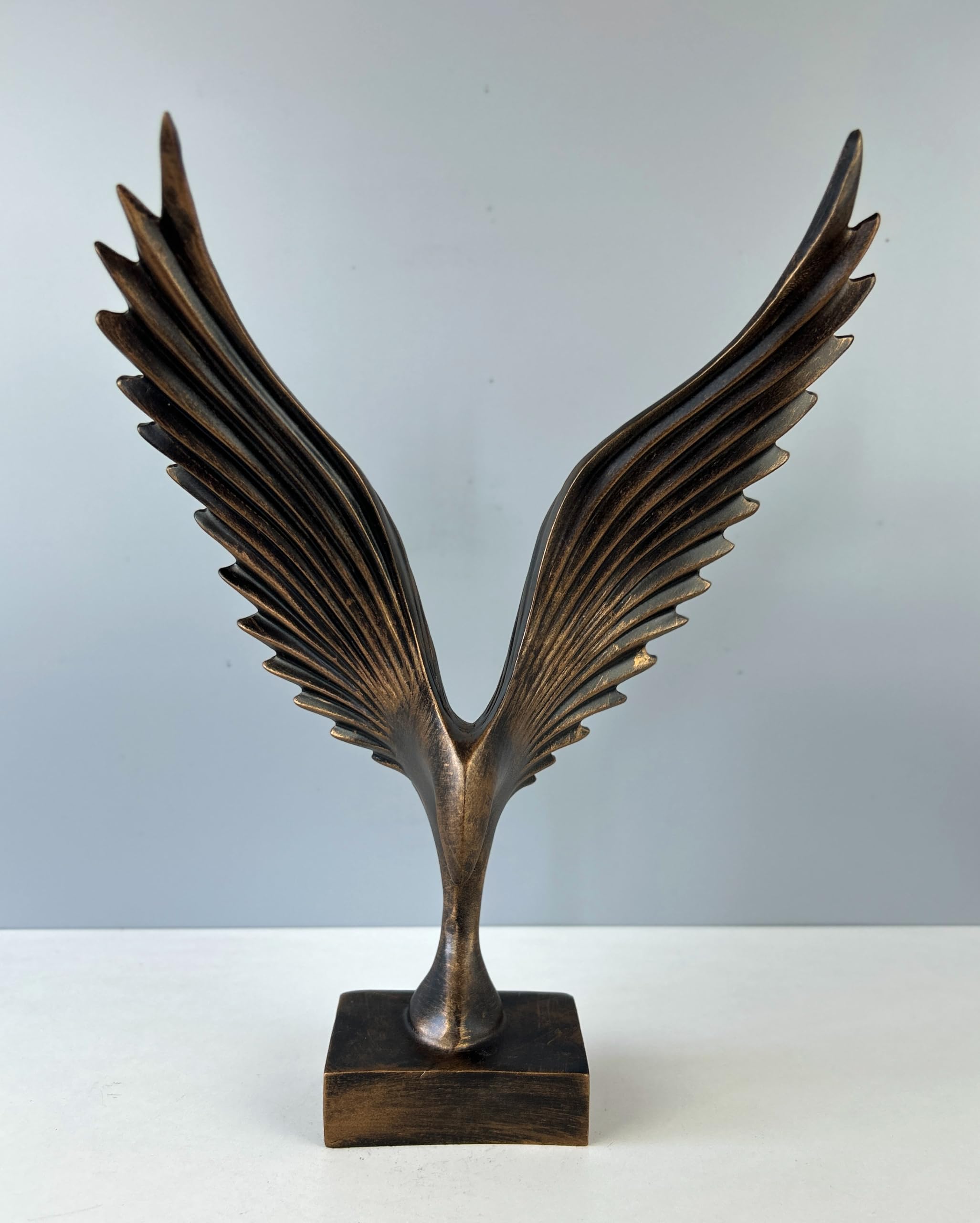 Estatua de fénix, 31 cm, arte de escultura, decoración de estatua (bronce)