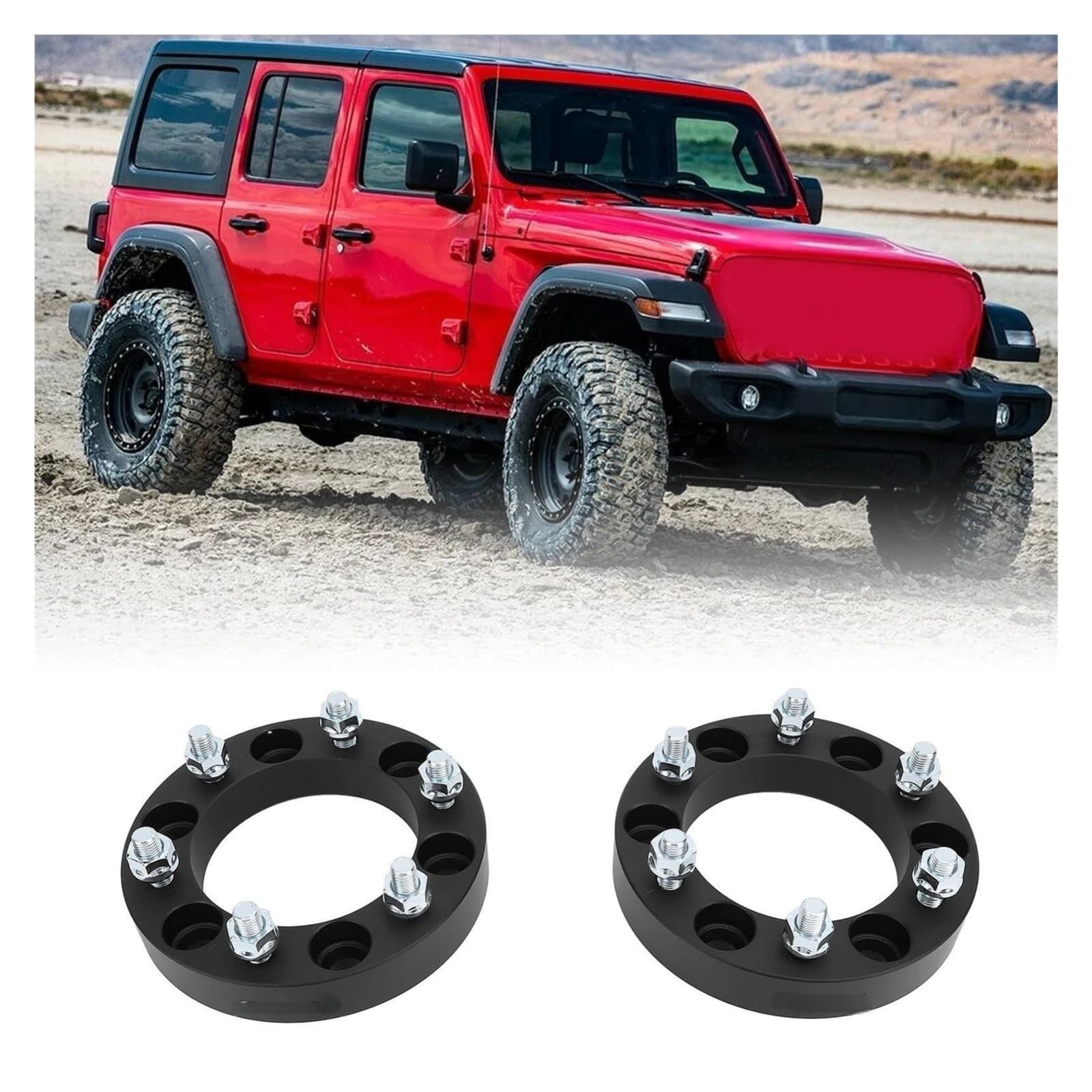 Entretoises de roue de voiture 30MM 6 pour les entretoises de roue goujon adaptateurs en alliage d'aluminium remplacement pour L200