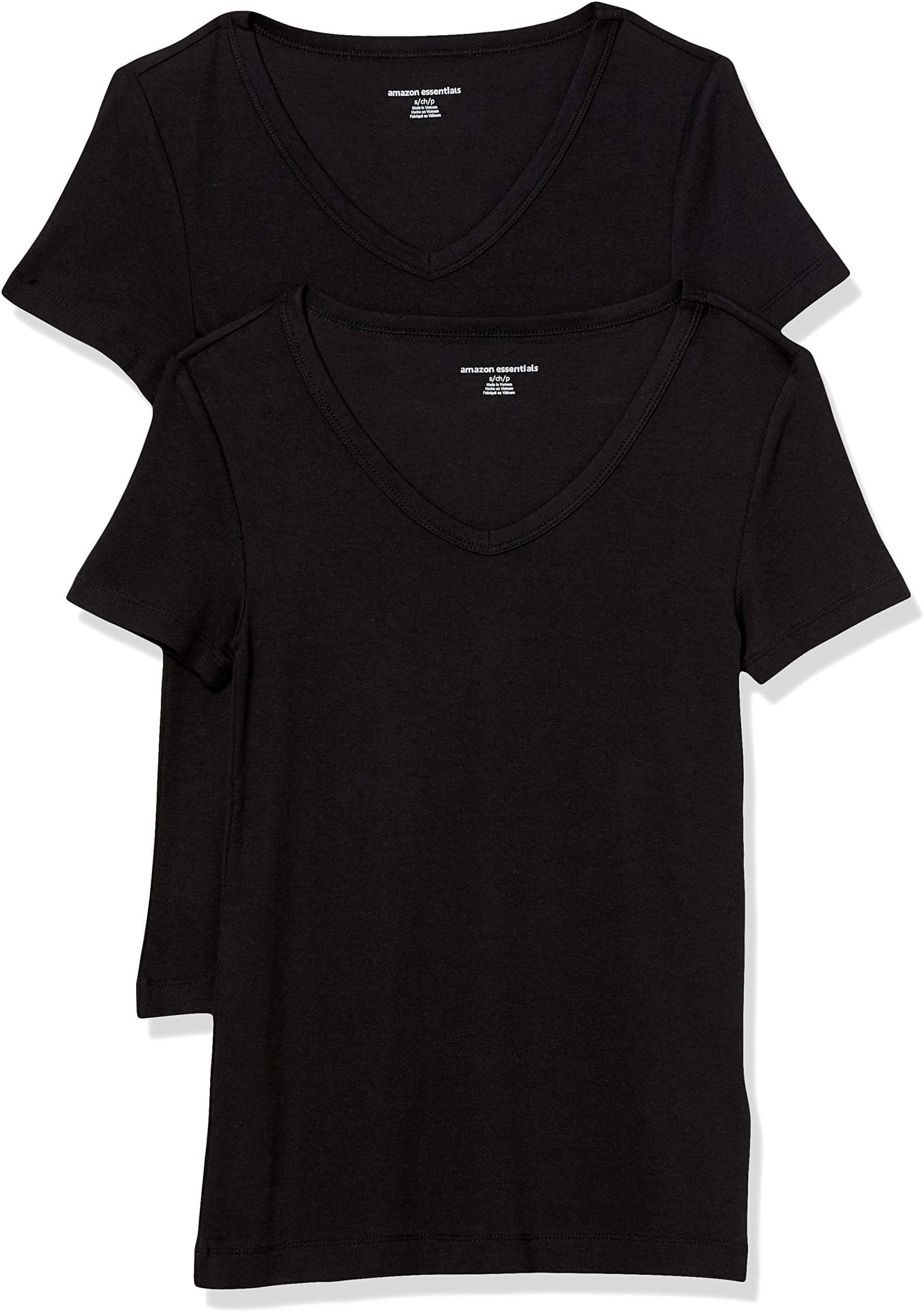 Women's Slim-Fit Short-Sleeve V-Neck T-Shirt