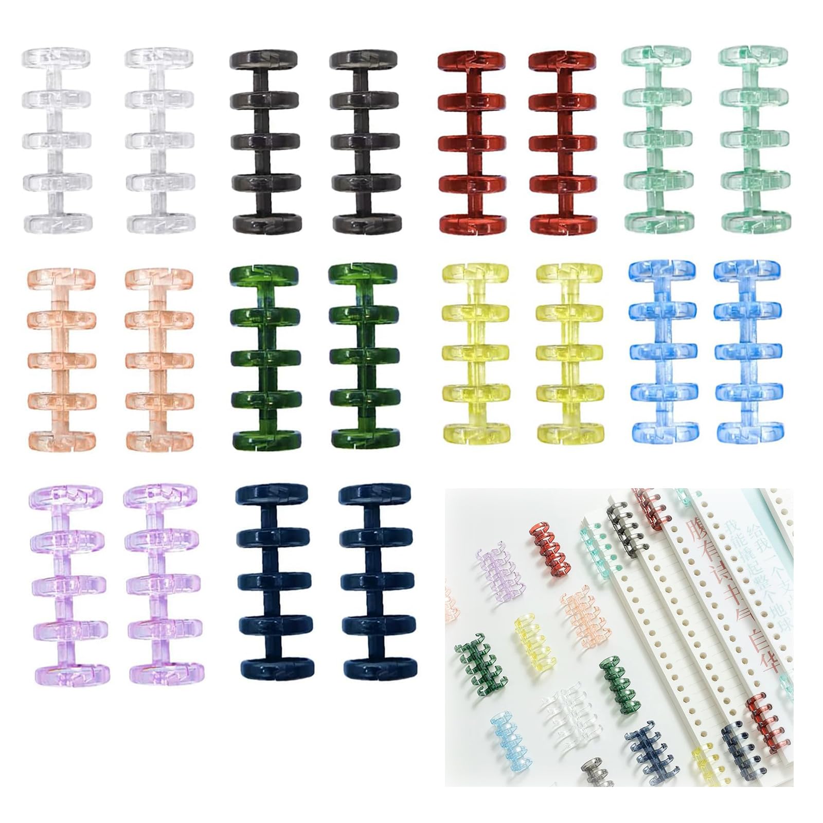 YANHUILAYバインダーリングで魅せる!カラフル整理マジック