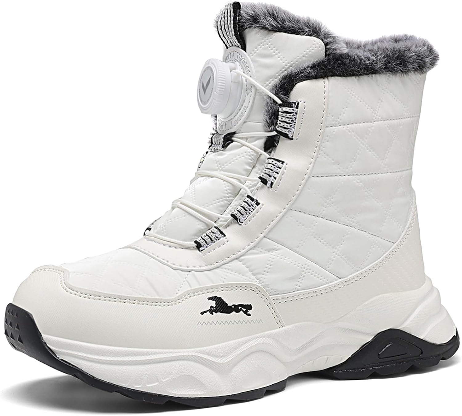 Kids Snow Boots Boys Girls Winter Shoes Warm Waterproof Slip Resistant Outdoor Hiking Walking Boot