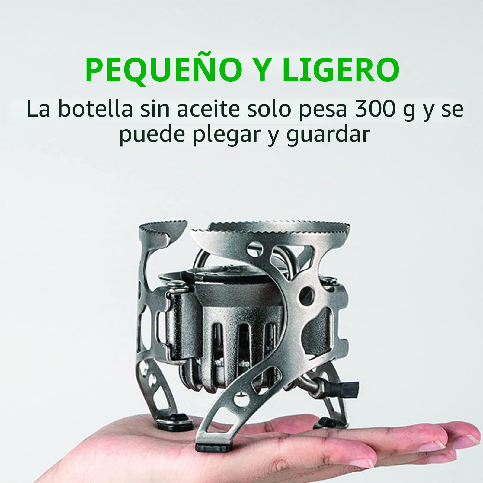 BRS-8 - Cocina de exterior multicombustible - Estufa de queroseno portátil con quemadores de gas plegables para acampar y cocinar picnic