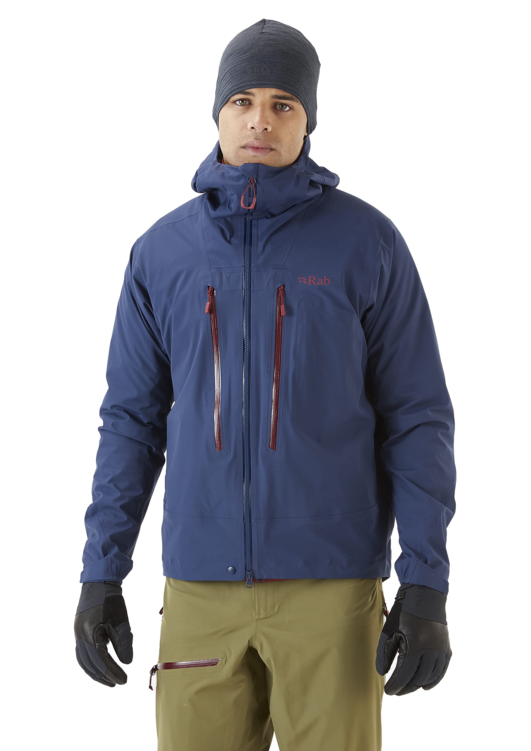 Rab Men's Khroma Kinetic Waterproof Breathable Jacket for Skiing and Mountaineering - Deep Ink - Large