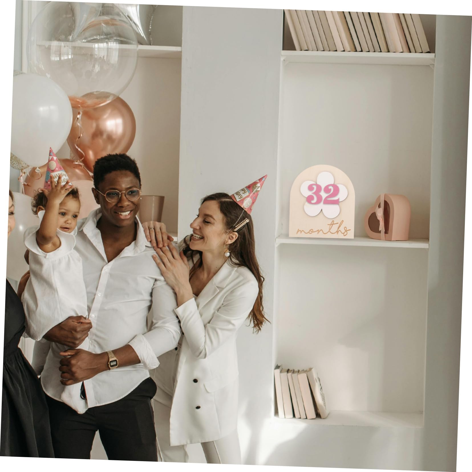 ARTIBETTER 5 Sätze Requisiten Für Die Babyfotografie Neugeborenenfotografie-requisiten Monate Neugeborenes Geburt Hallo Monatszeichen Für Babys Zu Monatlich Erste Hölzern