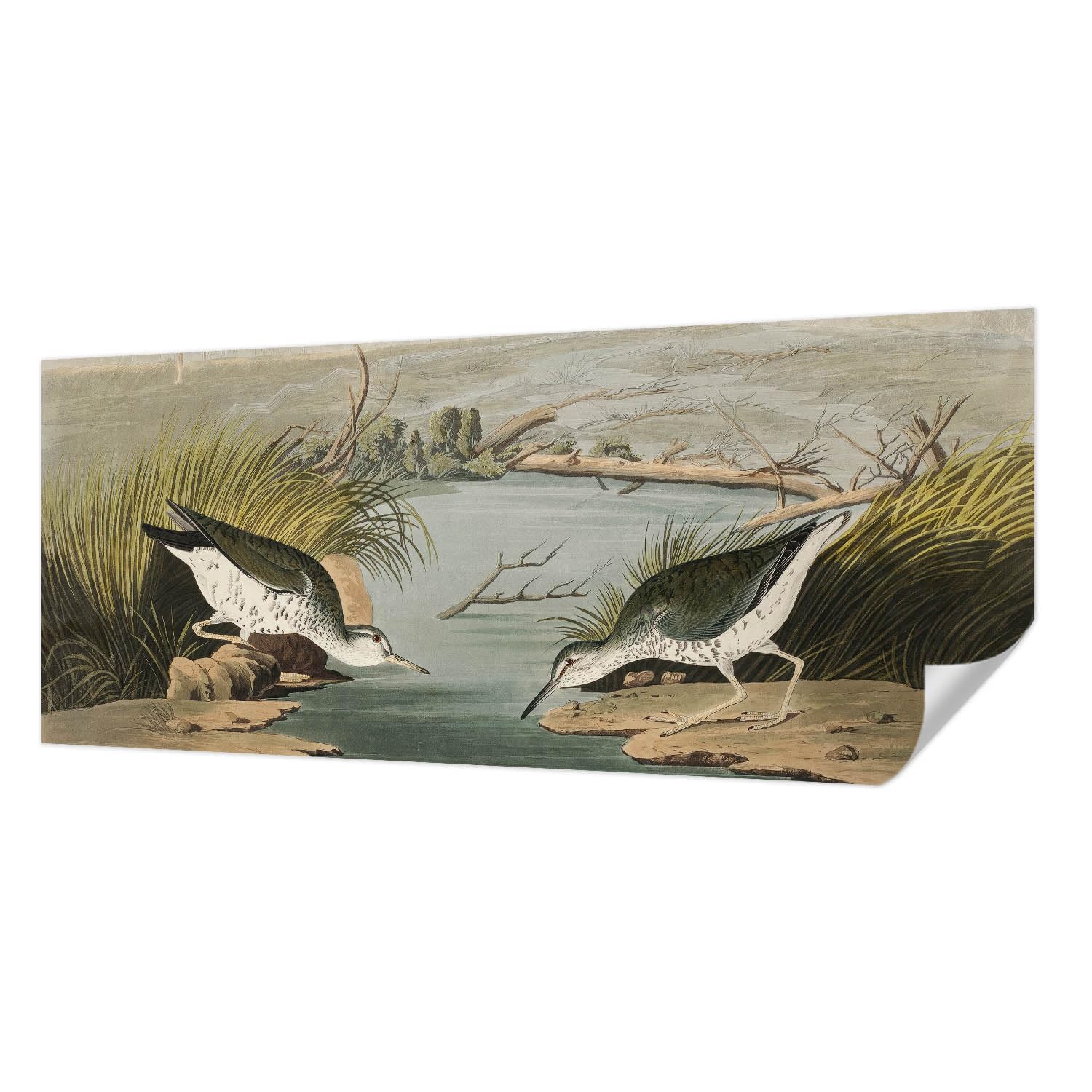 Papier peint adhésif paysage paisible pour déco de chambre à coucher