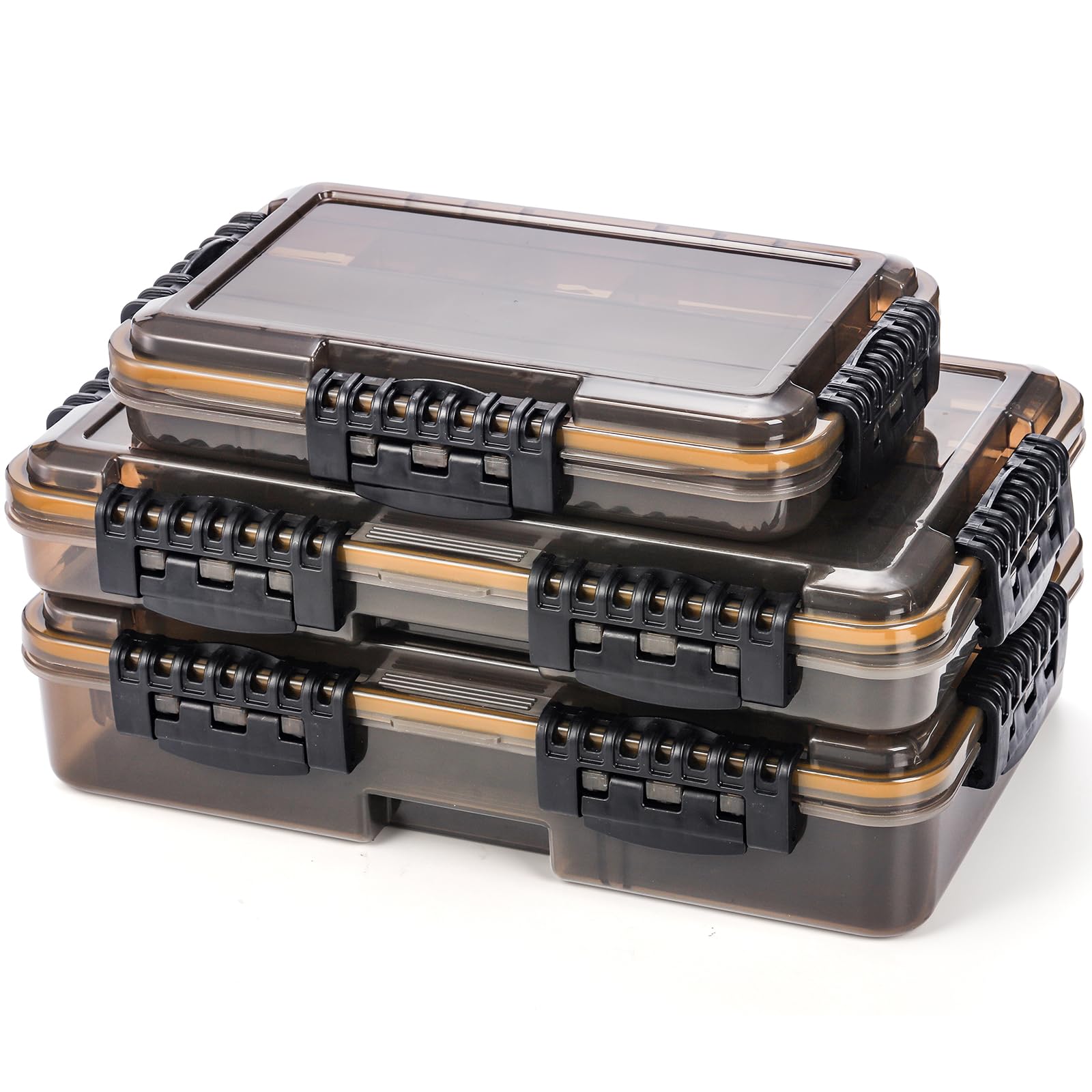 Amazon.com: Noamus 3 Pack Fishing Tackle Boxes, 3600 3700 Tray Storage Box, Waterproof Plastic Container with Adjustable Divider, Tea-Colored Floating Snackle Lure Organizer for Saltwater Freshwater(3 Size) : Sports & Outdoors Amazon.com: Noamus 3 Pack Fishing Tackle Boxes, 3600 3700 Tray Storage Box, Waterproof Plastic Container with Adjustable Divider, Tea-Colored Floating Snackle Lure Organizer for Saltwater Freshwater(3 Size) : Sports & Outdoors