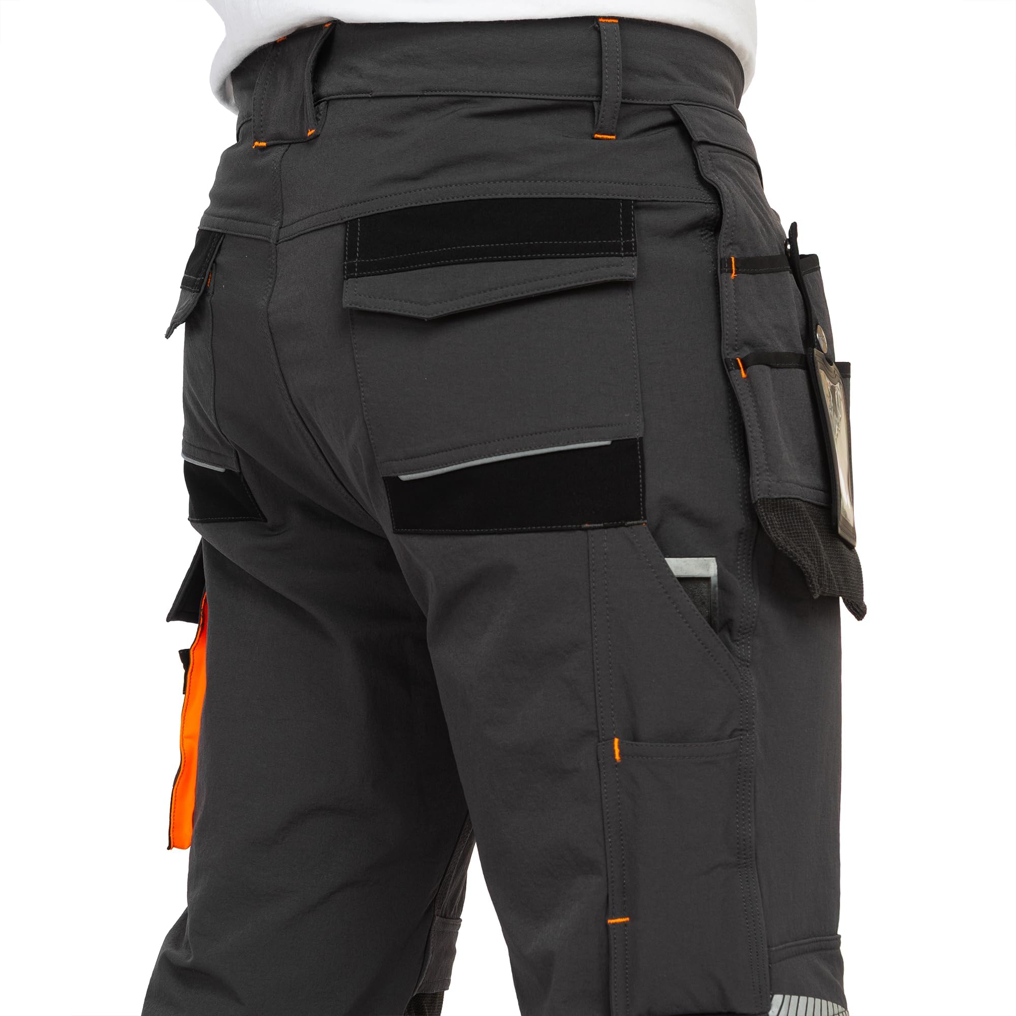 BWOLF Vector - Pantalones cortos de trabajo para hombre, robustos y flexibles, 90% nailon, 10% elastano, ligeros, elásticos, con bolsillos