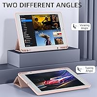 Vista 4 de Mastten - Compatible con funda para iPad de 9ª/8ª/7ª generación, para iPad de 10.2 pulgadas con soporte para lápiz, funda inteligente con soporte